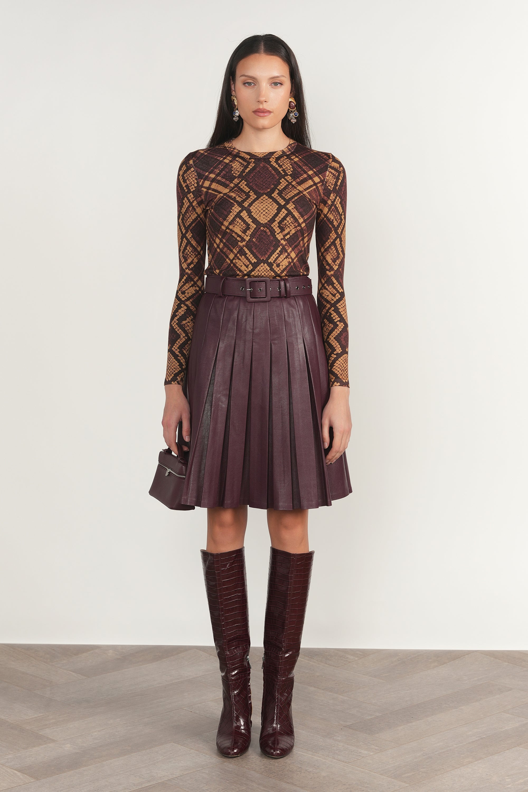 Yarra Skirt in Antique Berry