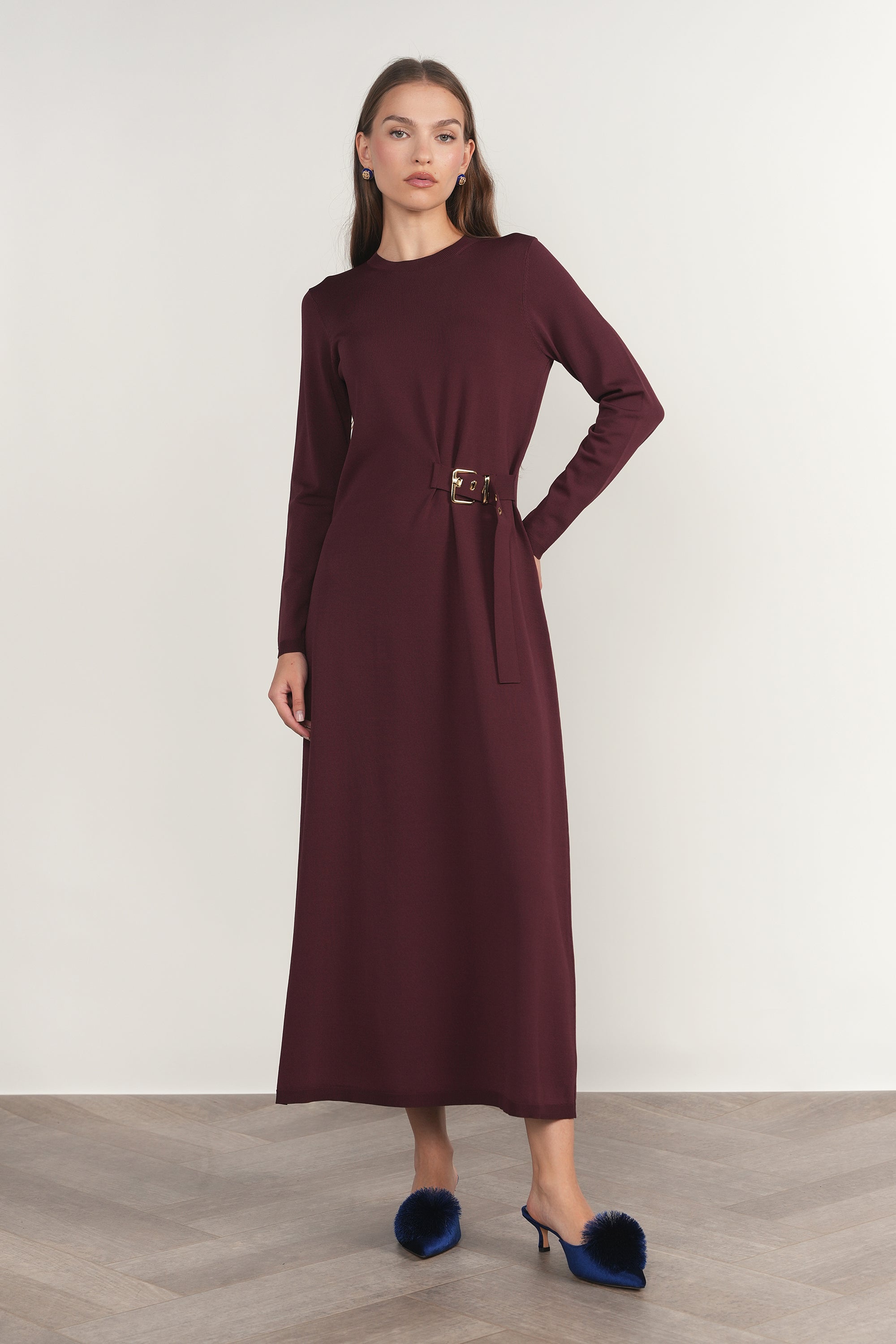 Morava Dress in Antique Berry