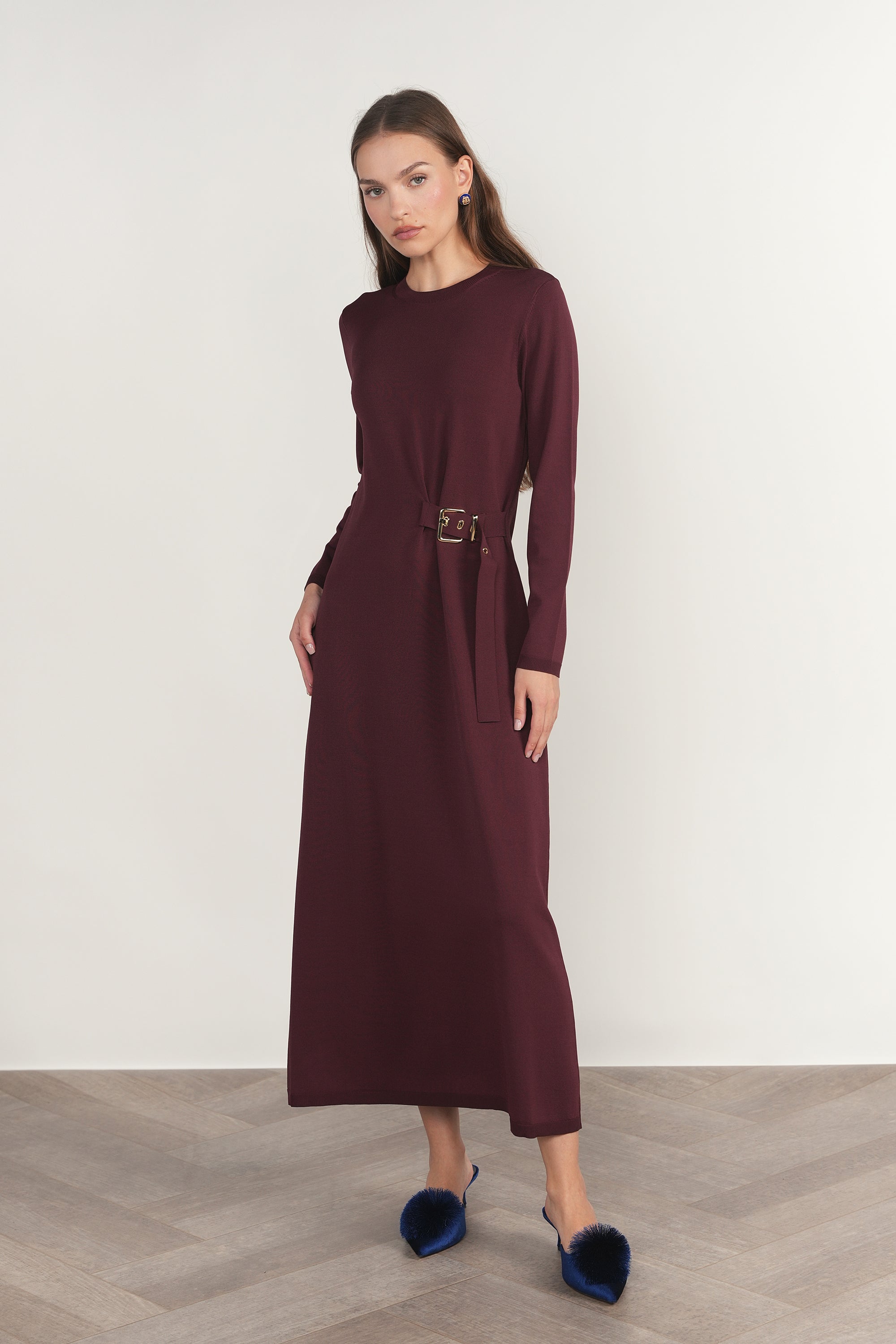 Morava Dress in Antique Berry