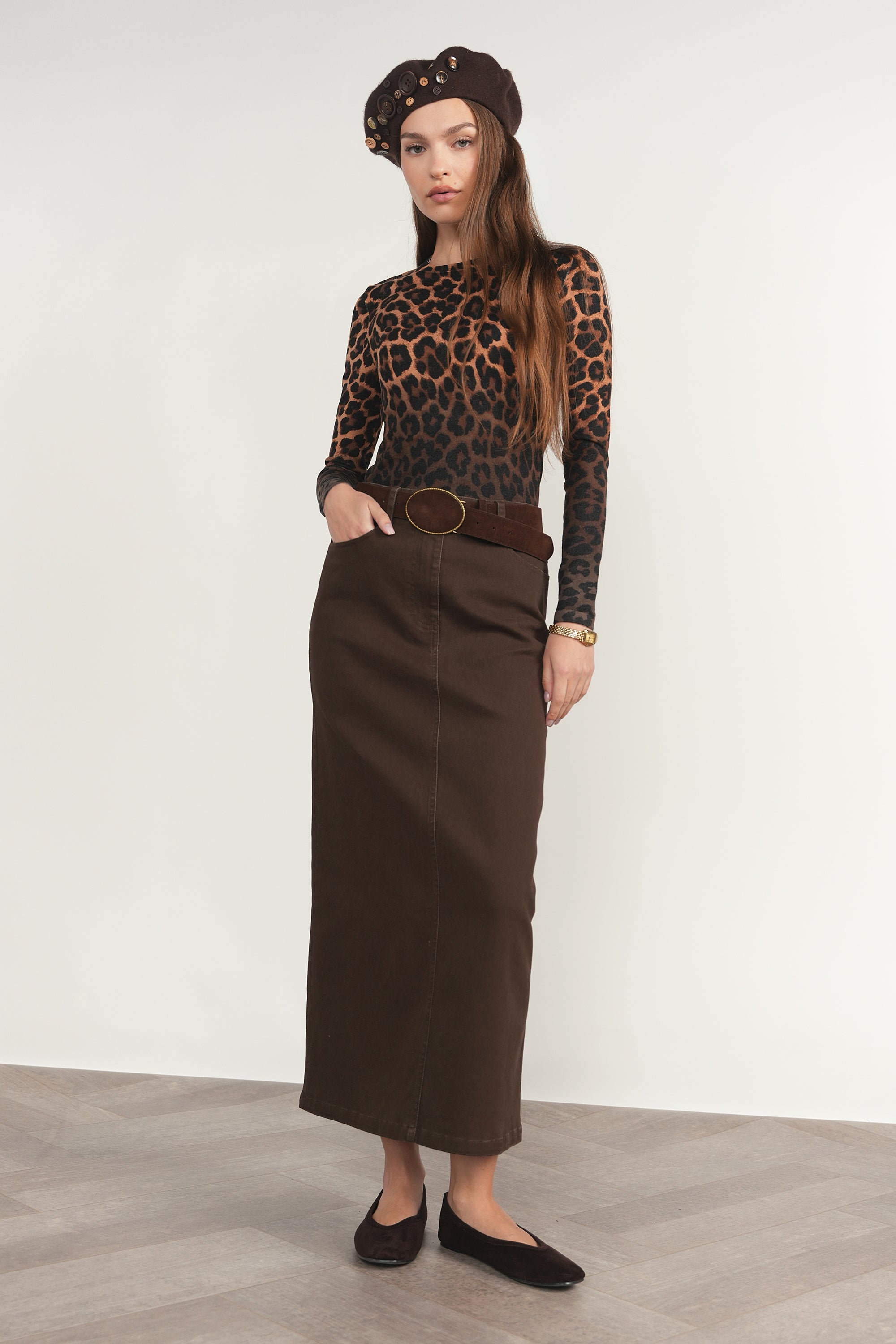 Elbe Skirt in Fudge