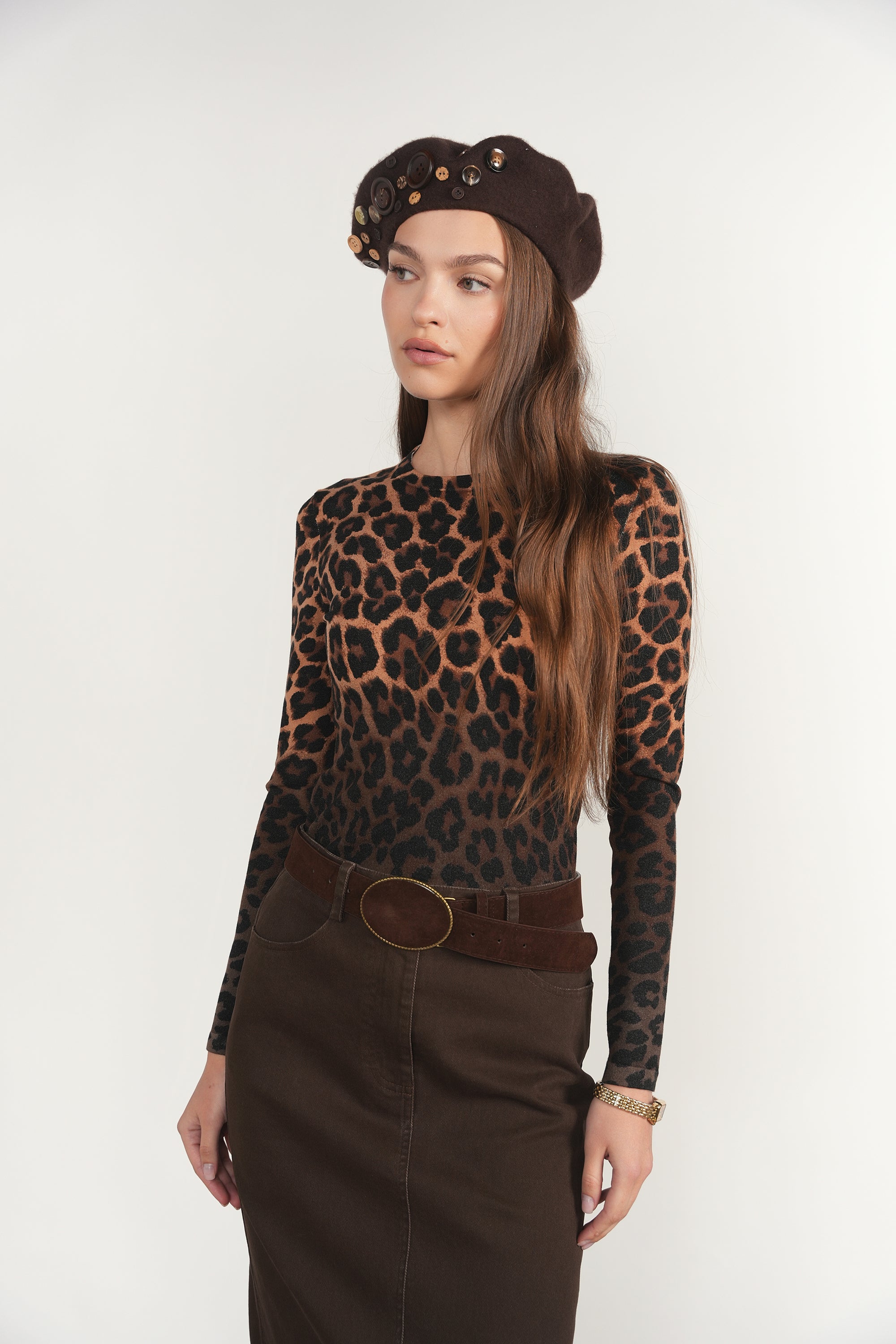 Kasai Sweater in Leopard