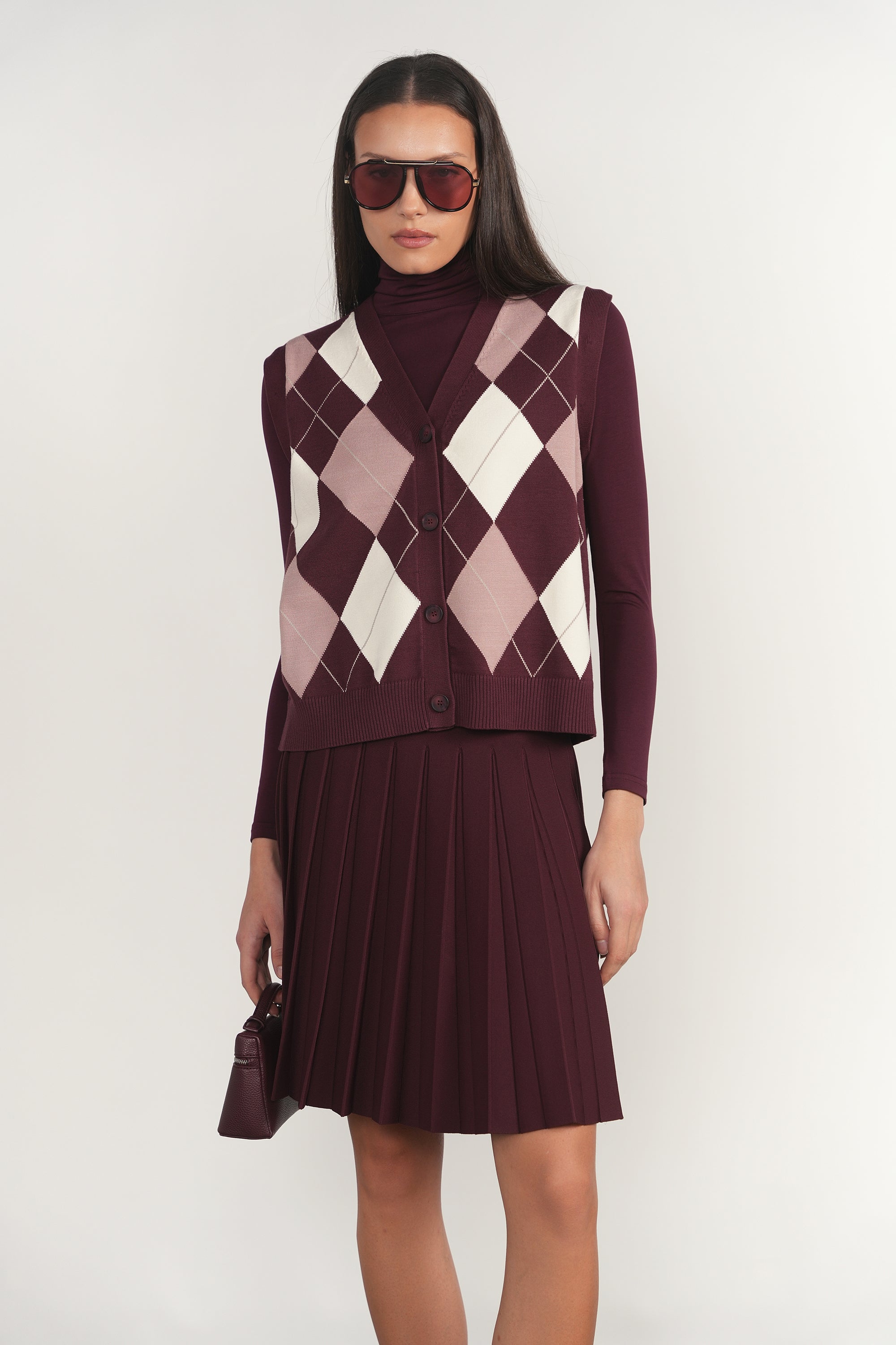 Infinity Skirt in Antique Berry