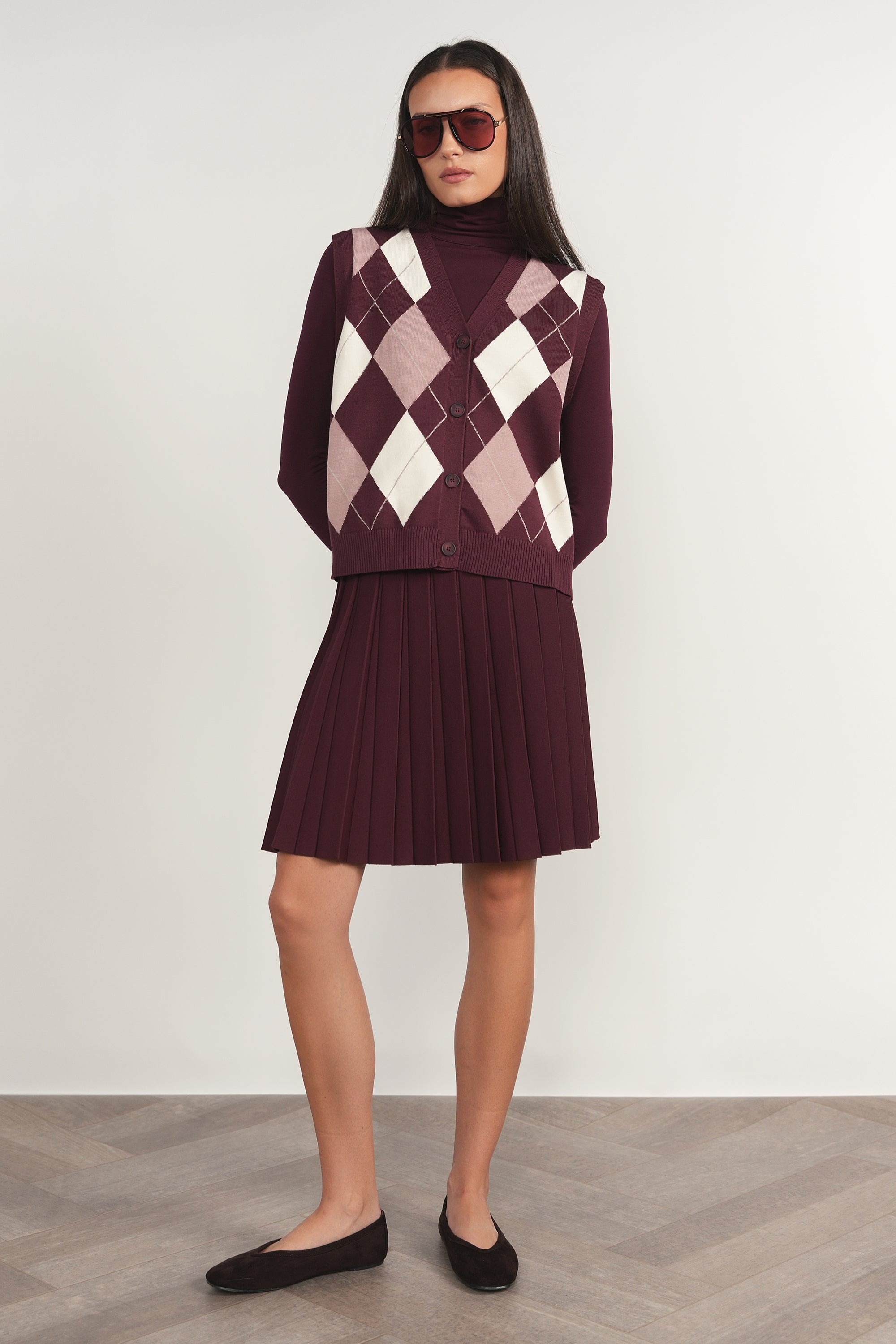 Infinity Skirt in Antique Berry