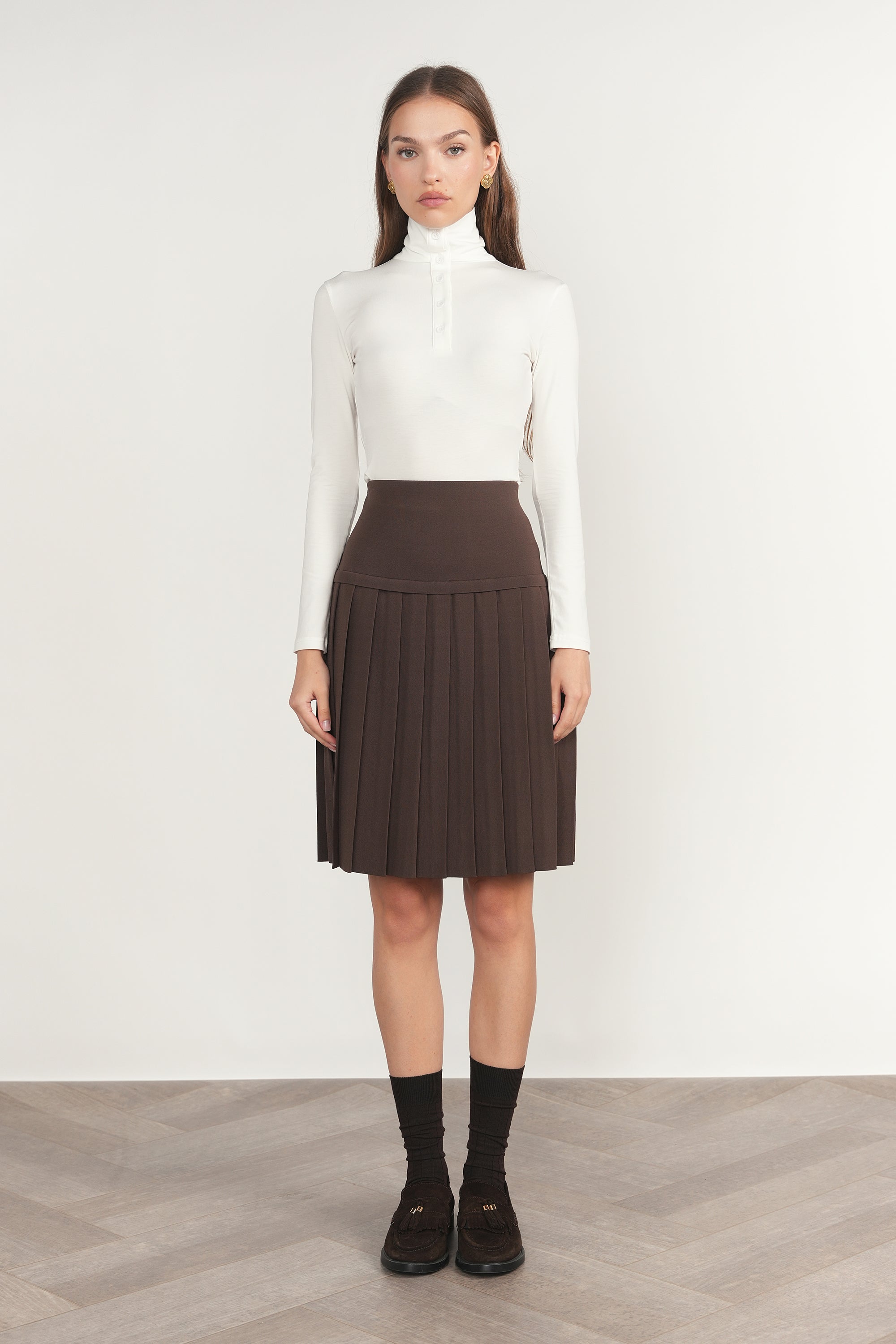 Allier Skirt in Fudge