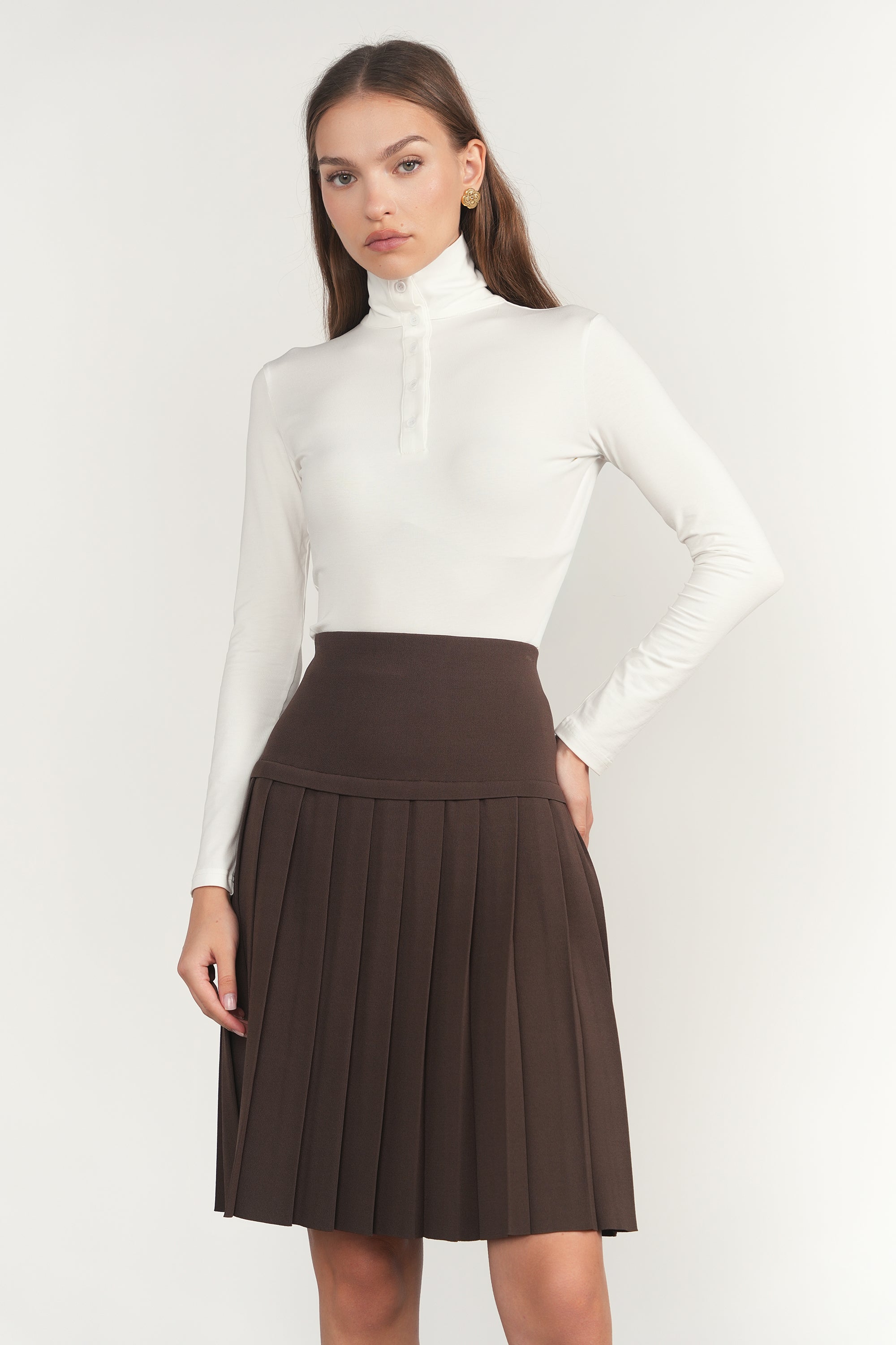 Allier Skirt in Fudge