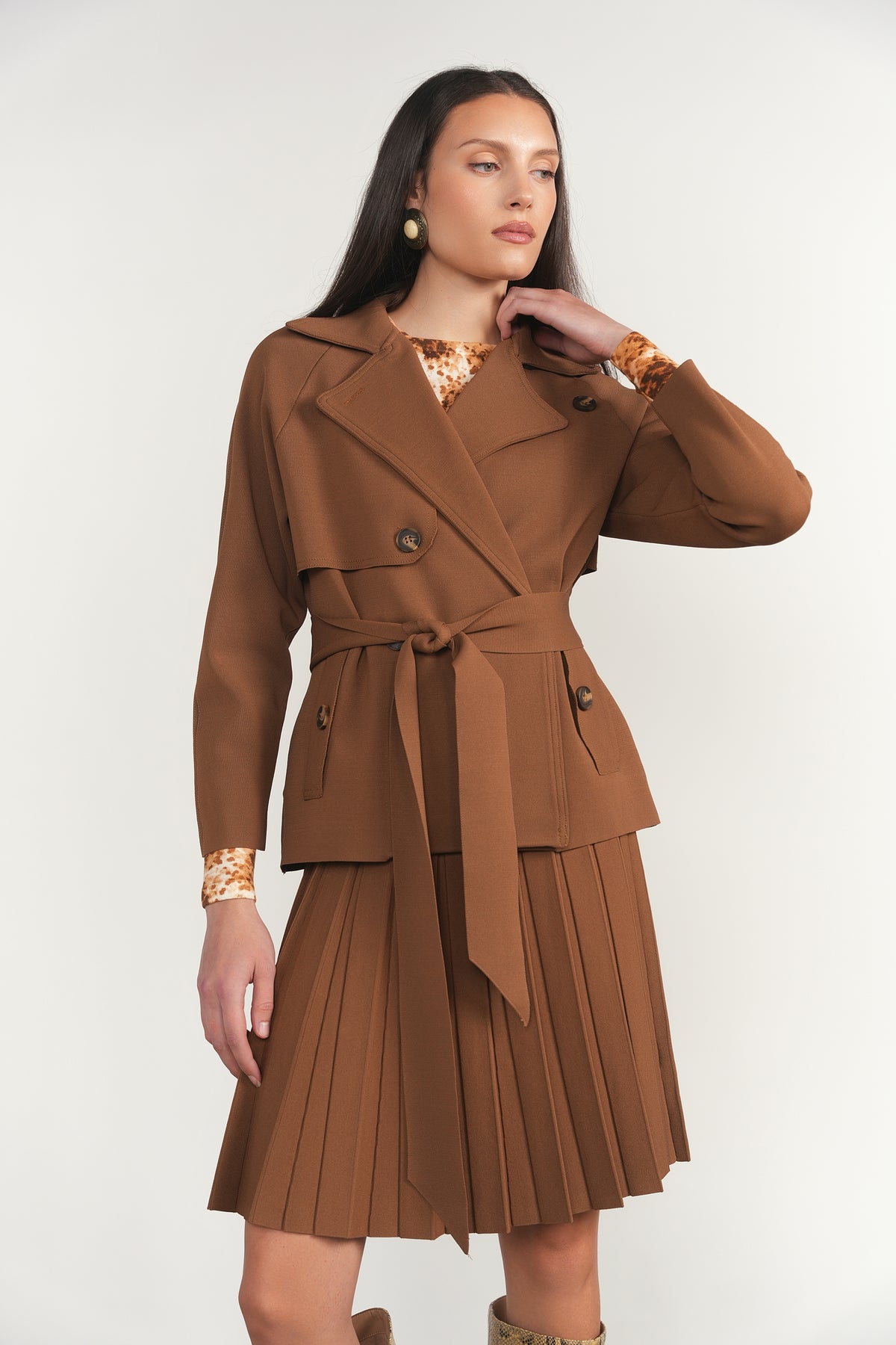Garon Jacket in Cinnamon