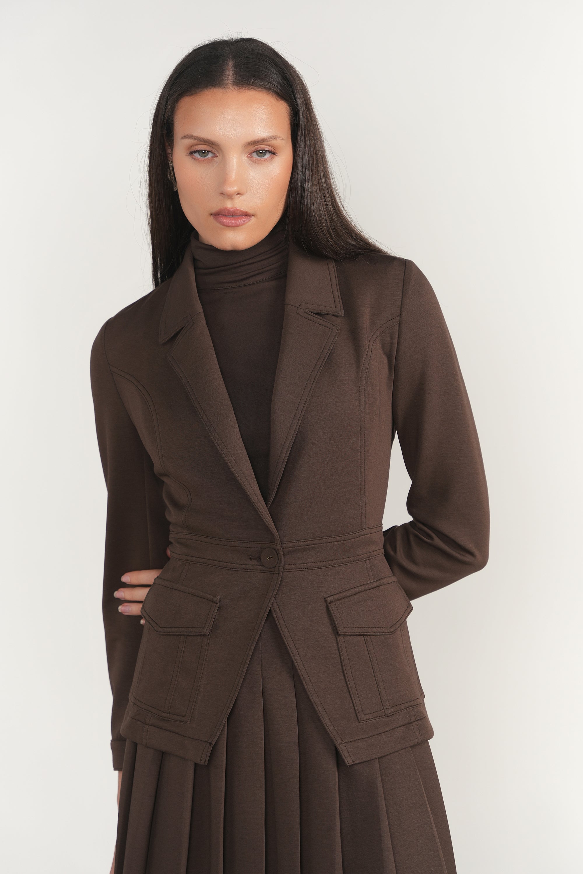 Greta Top in Fudge