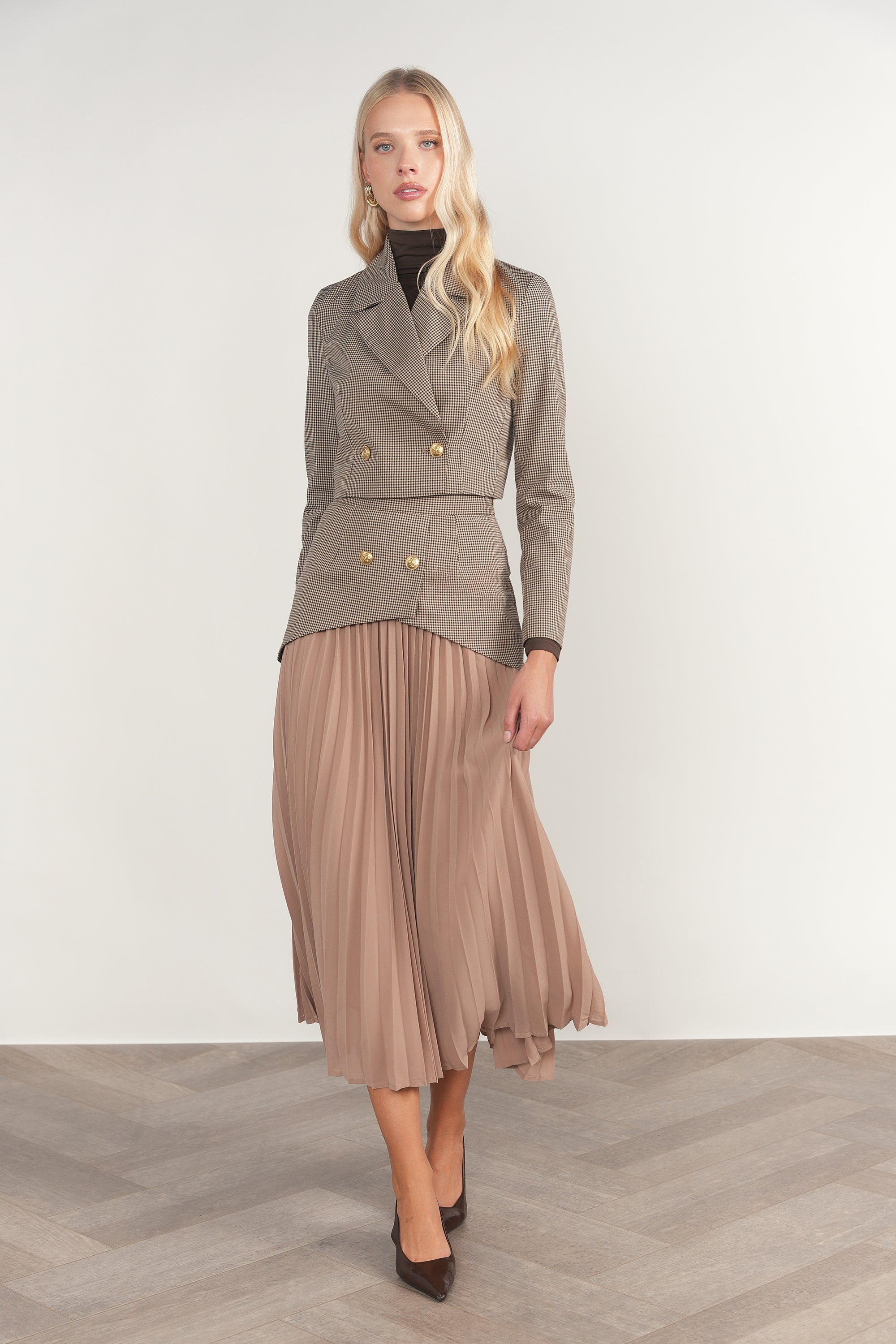 Kura Blazer in Gingham