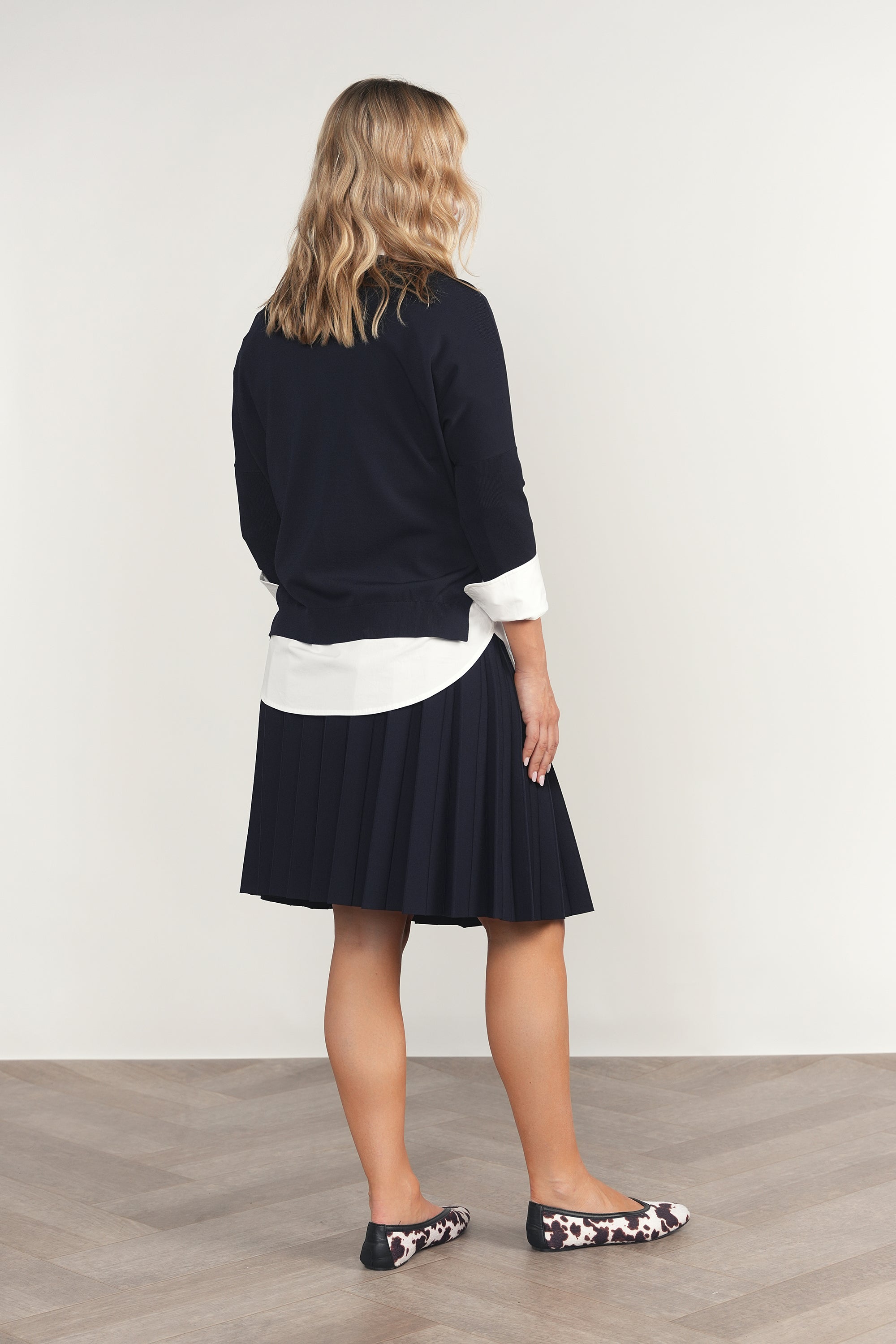 Montia Top in Deep Indigo Navy