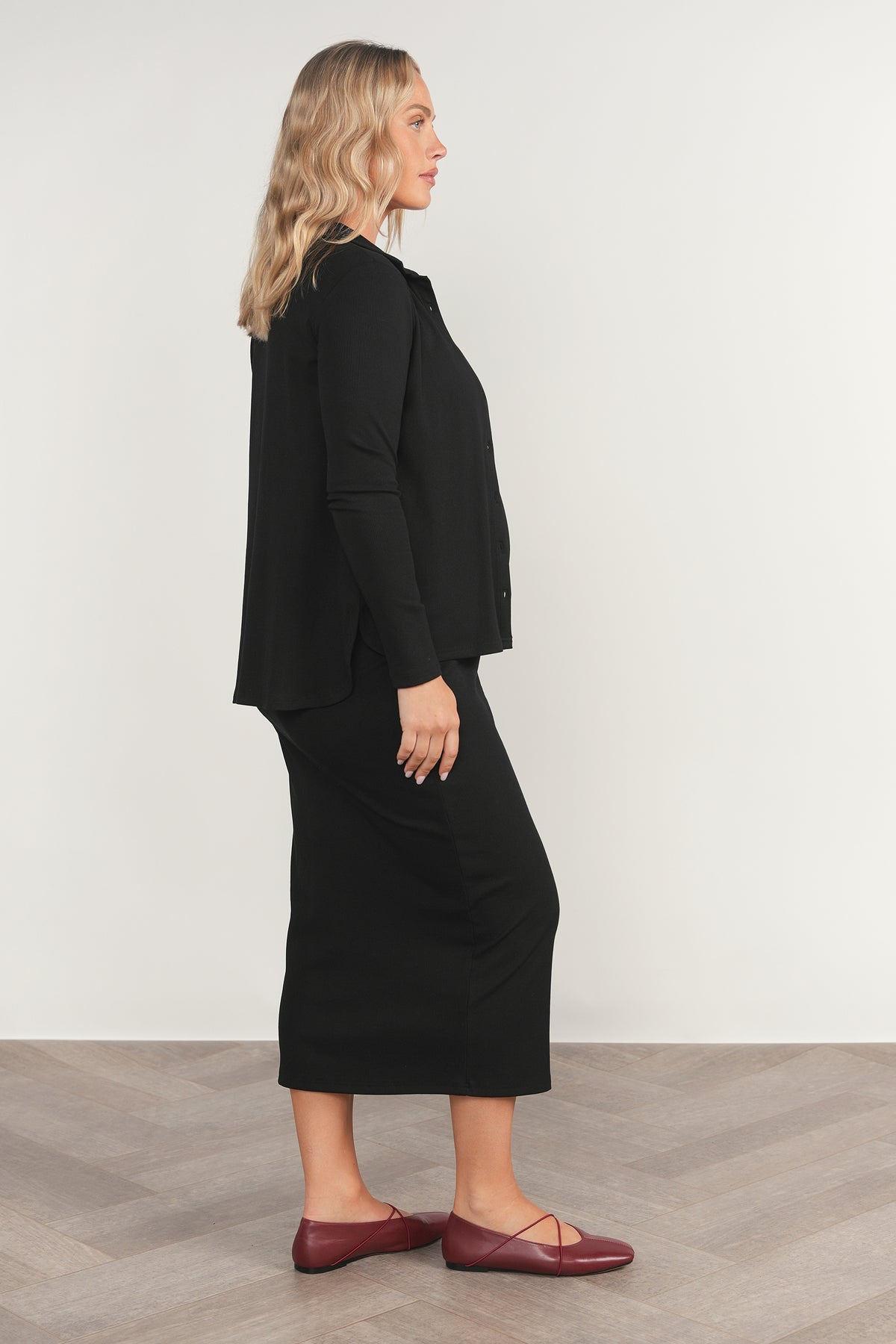 Pierre Maternity Dress in Black