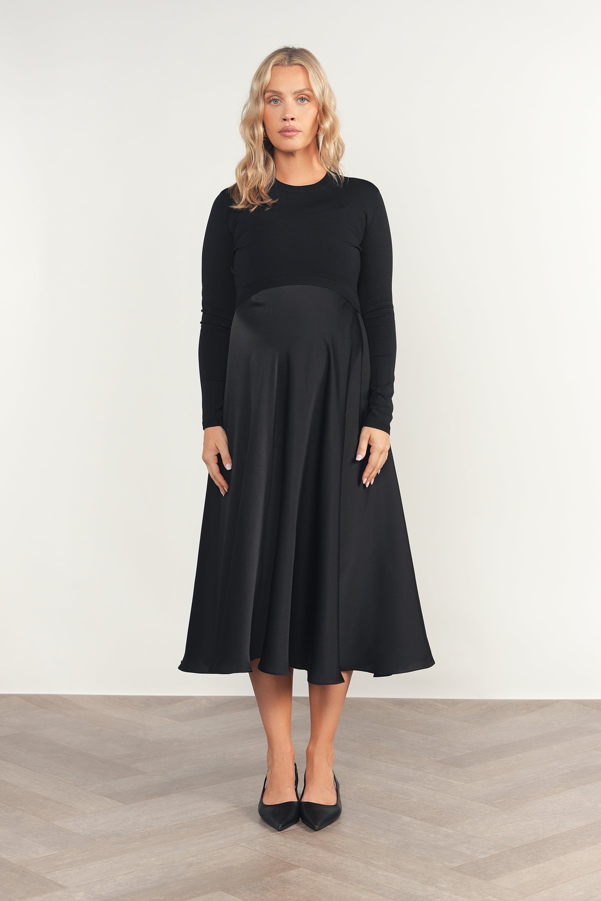 Monroe Maternity Top in Black