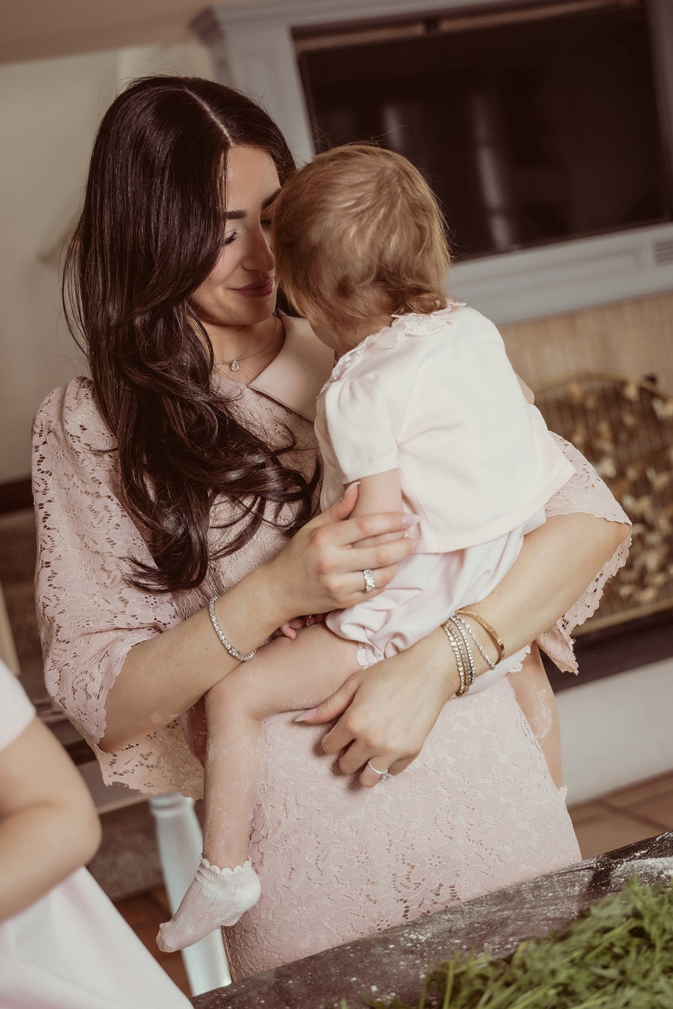 Mayfair Romper + Bonnet in Rose