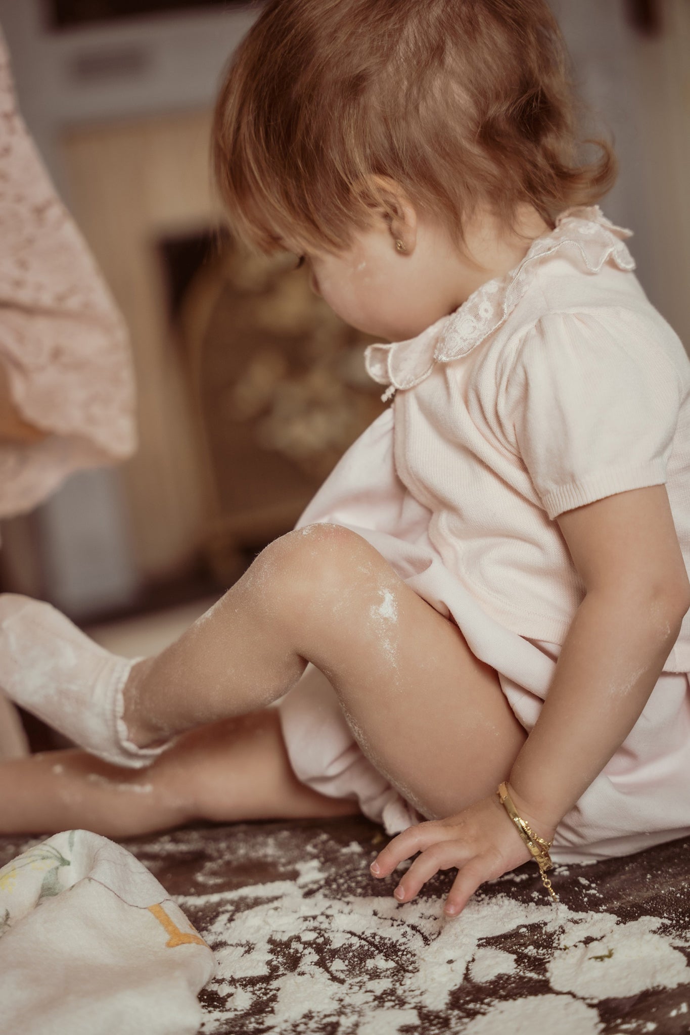 Mayfair Romper + Bonnet in Rose