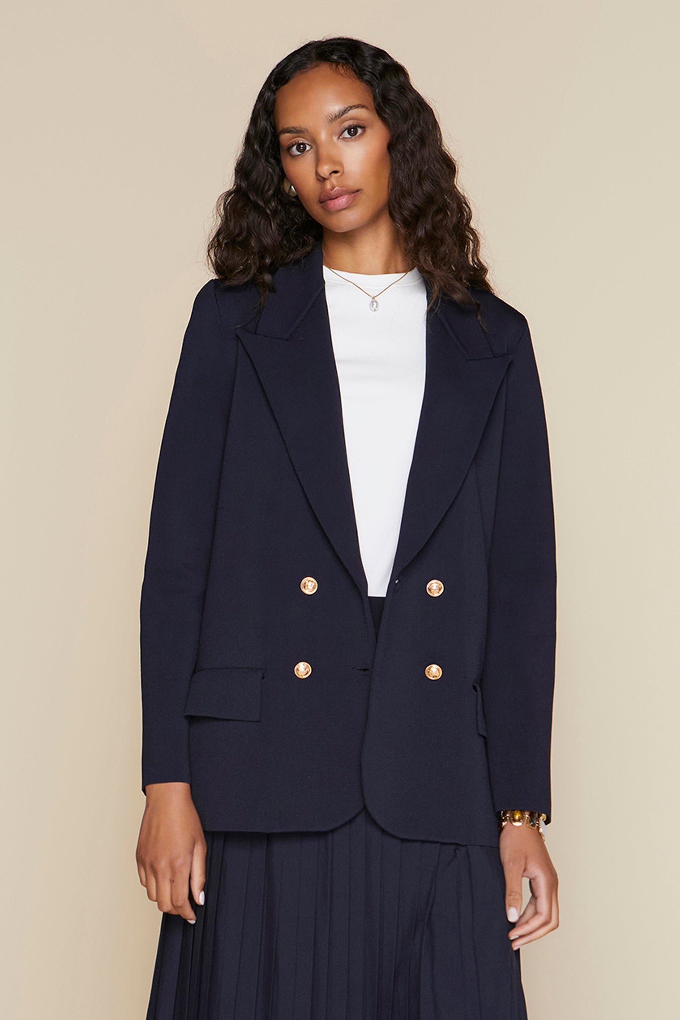 Darby Blazer in Deep Indigo Navy