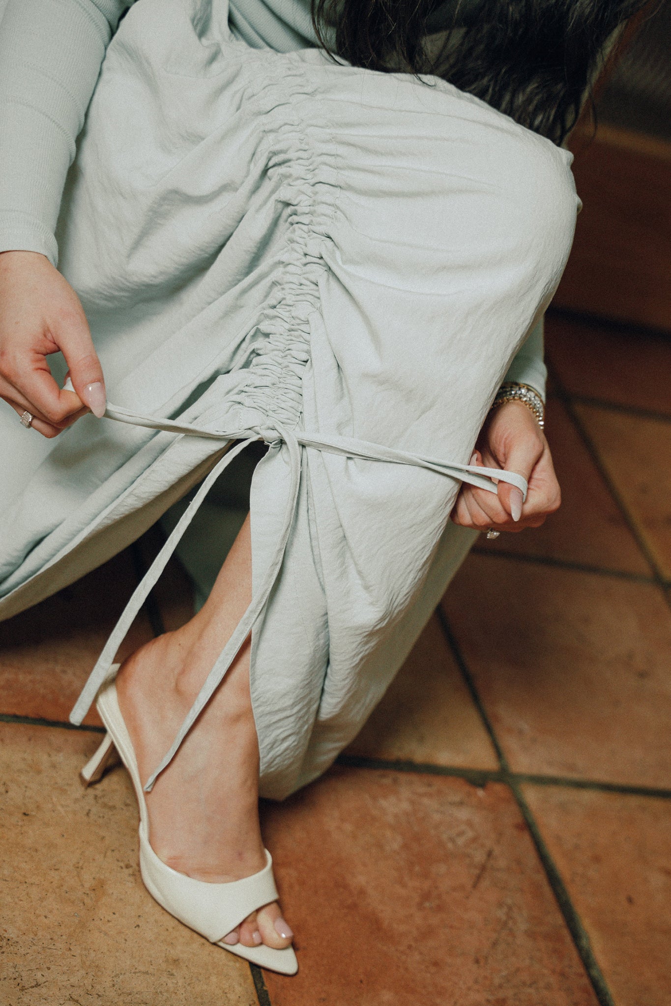 Savoy Dress in Victorian Mint