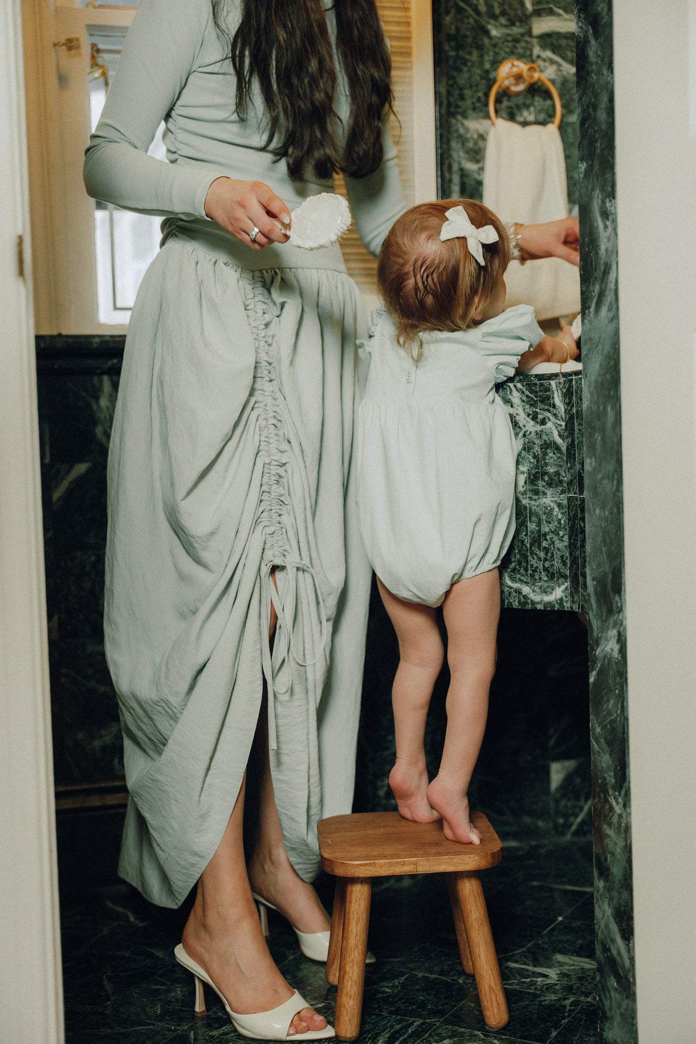 Saville Romper in Mint