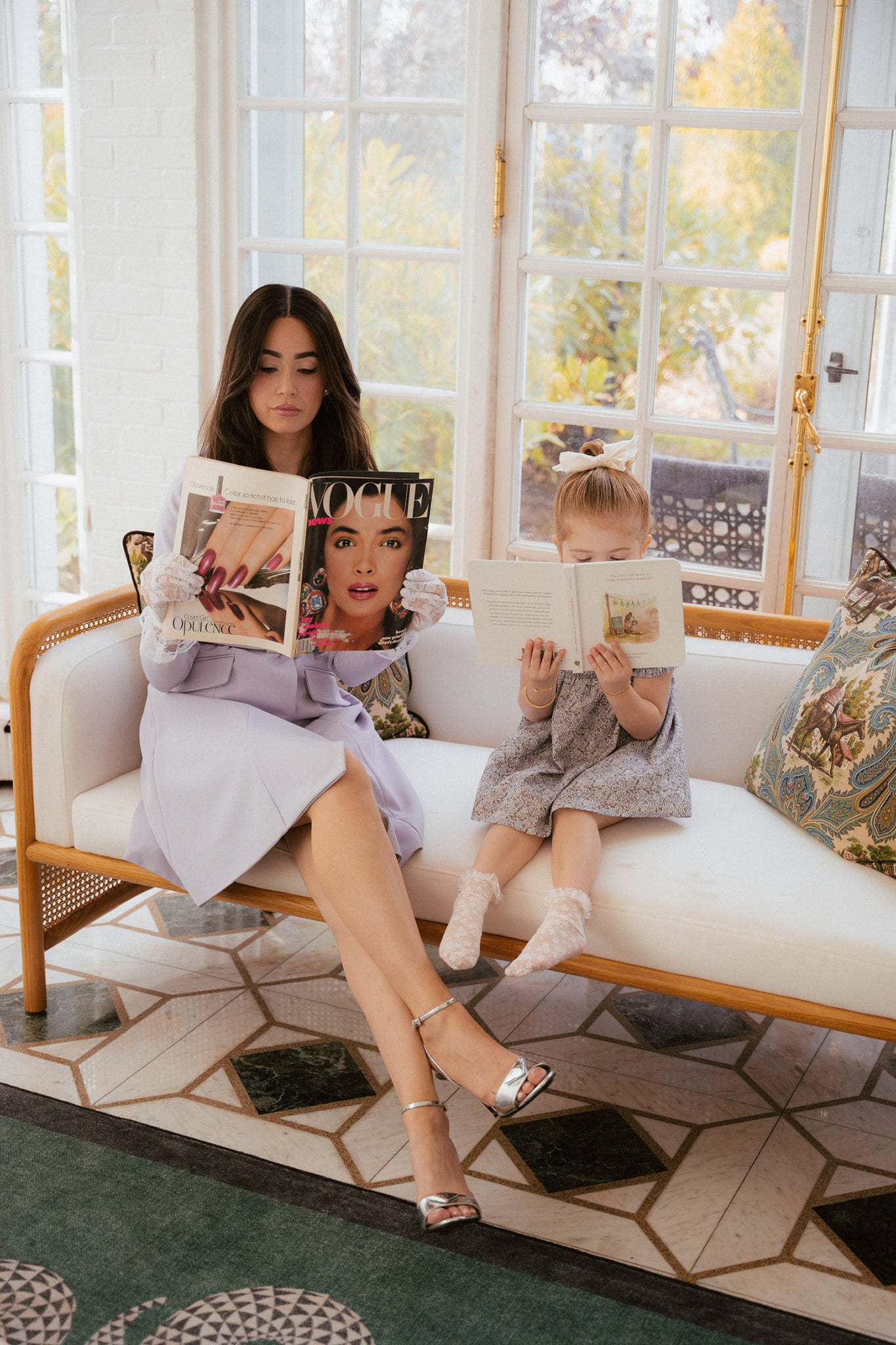 Whitmore Dress in Lilac Floral