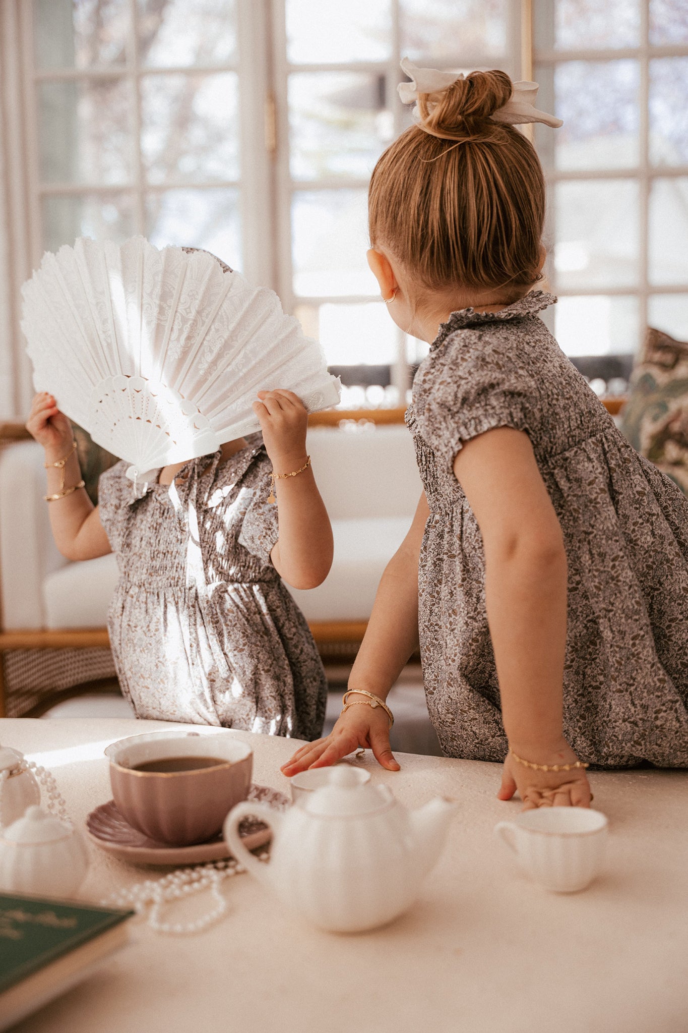 Whitmore Romper + Bonnet in Lilac Floral
