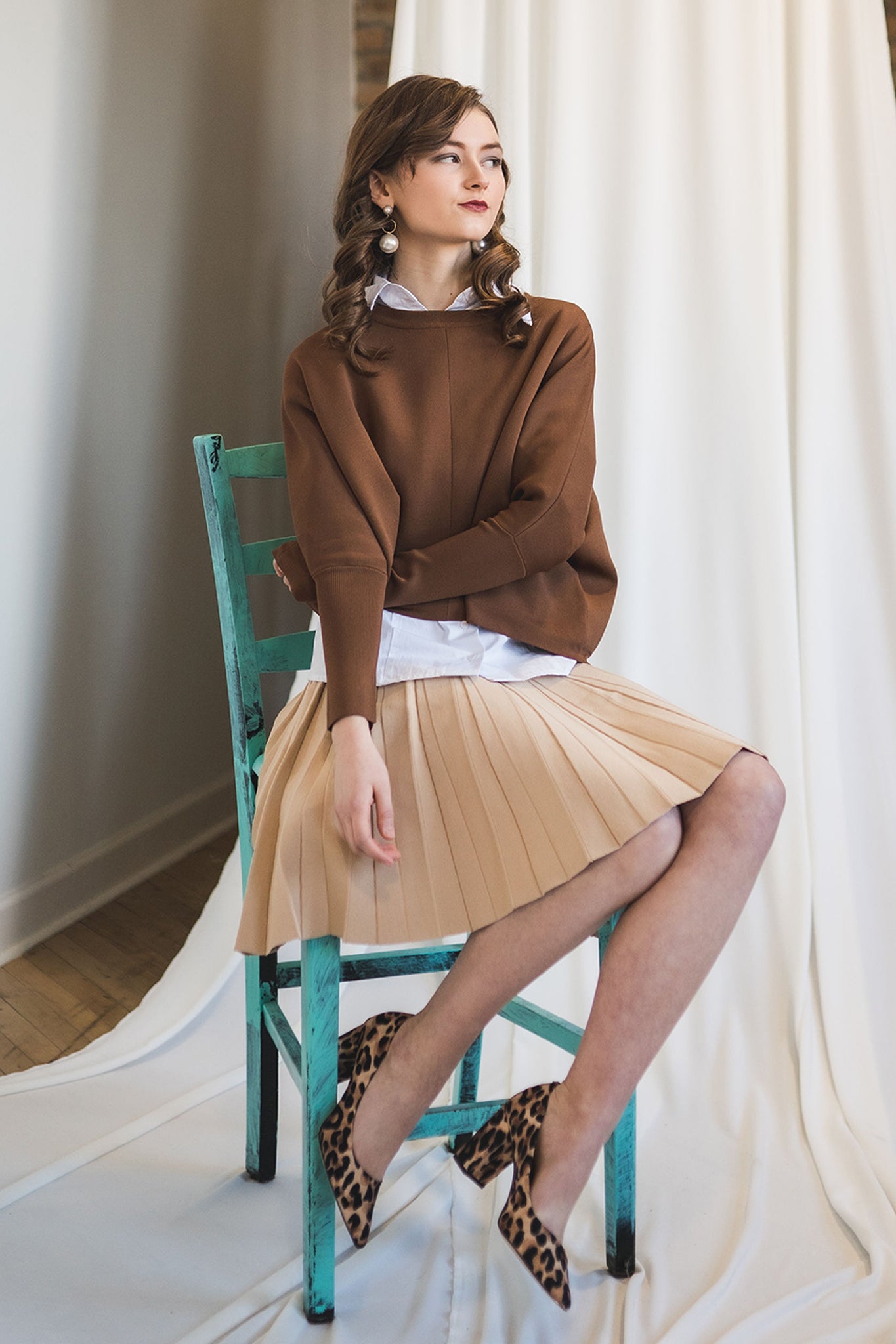 Infinity Skirt in Latte