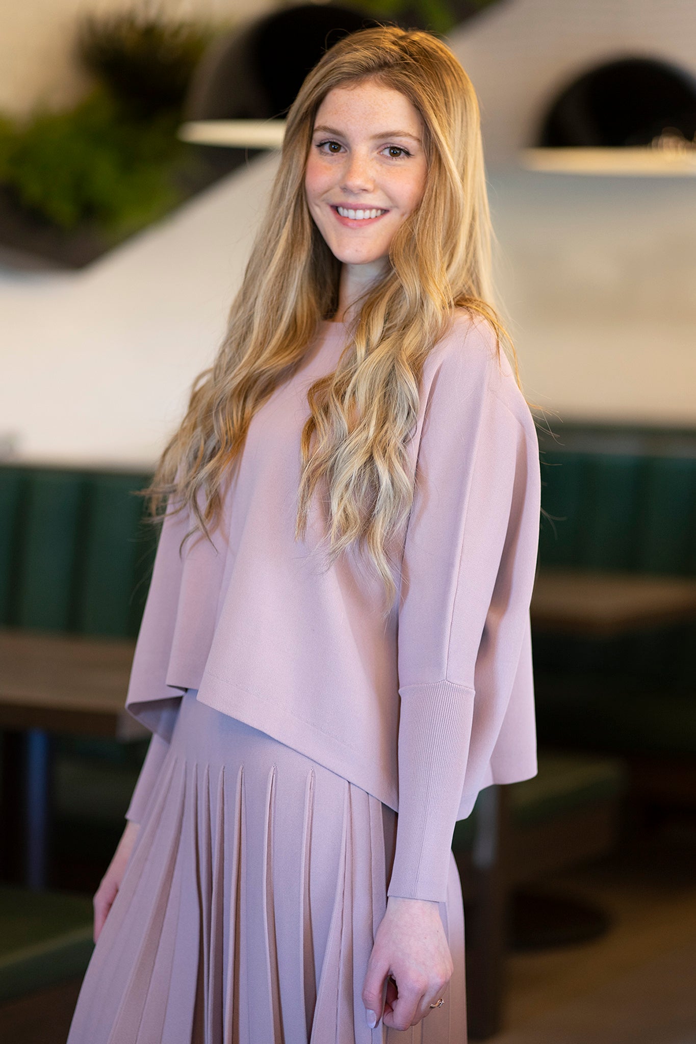 Dolman Sleeve Sweater in Dusty Rose