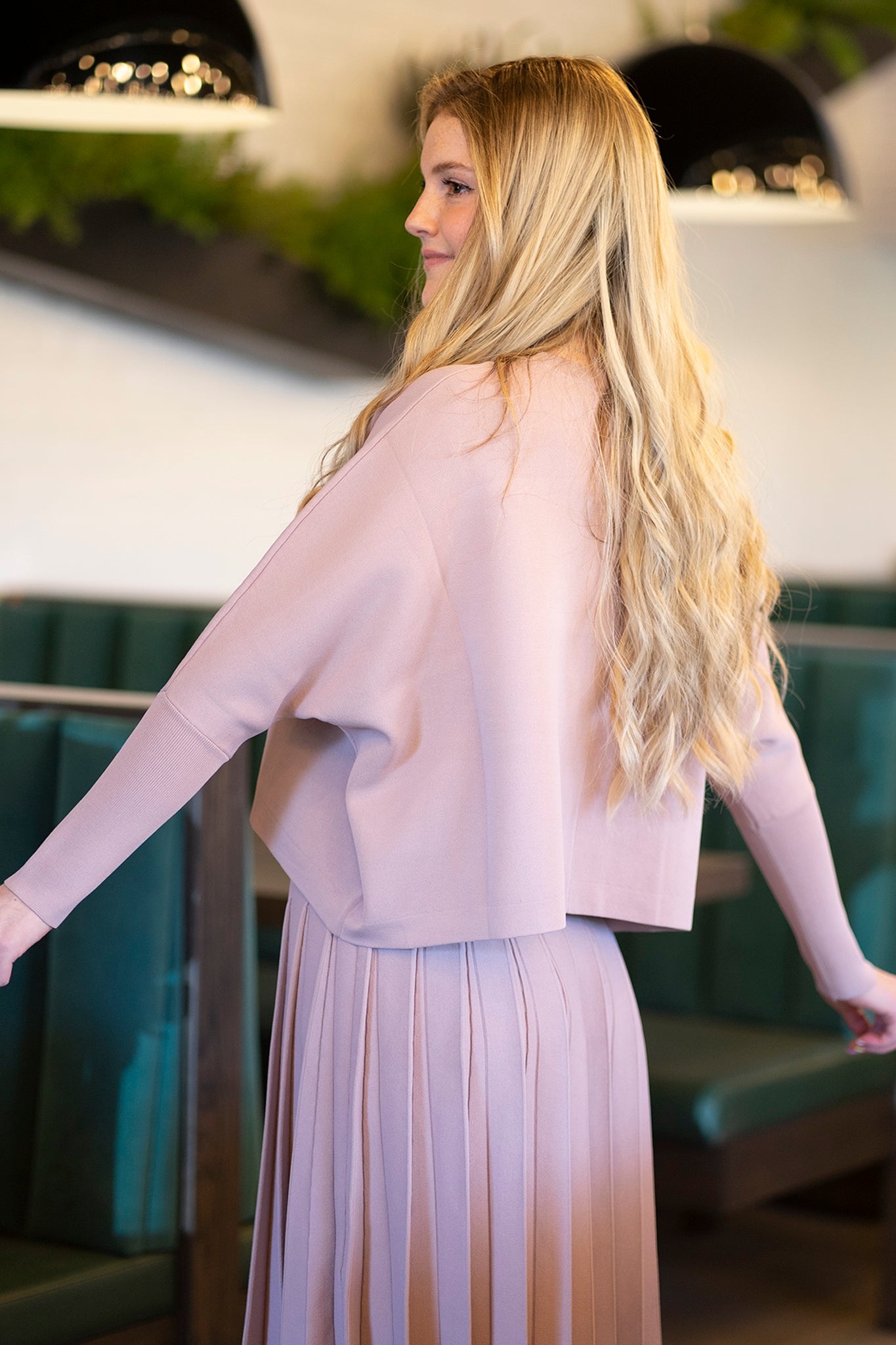 Dolman Sleeve Sweater in Dusty Rose