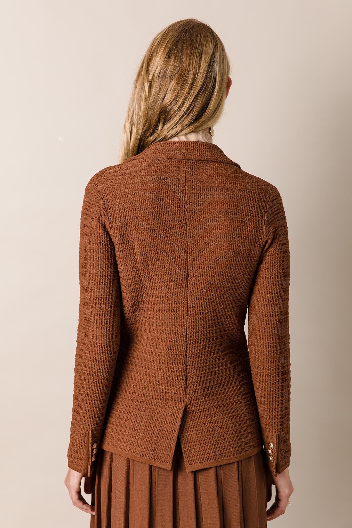 The Monaco Blazer in Caramel
