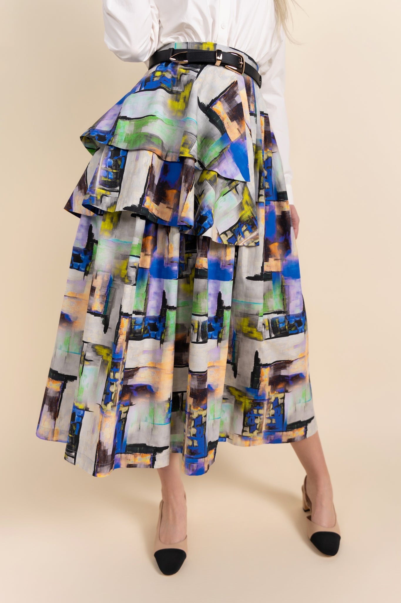 Cienega Skirt in Geometric Print