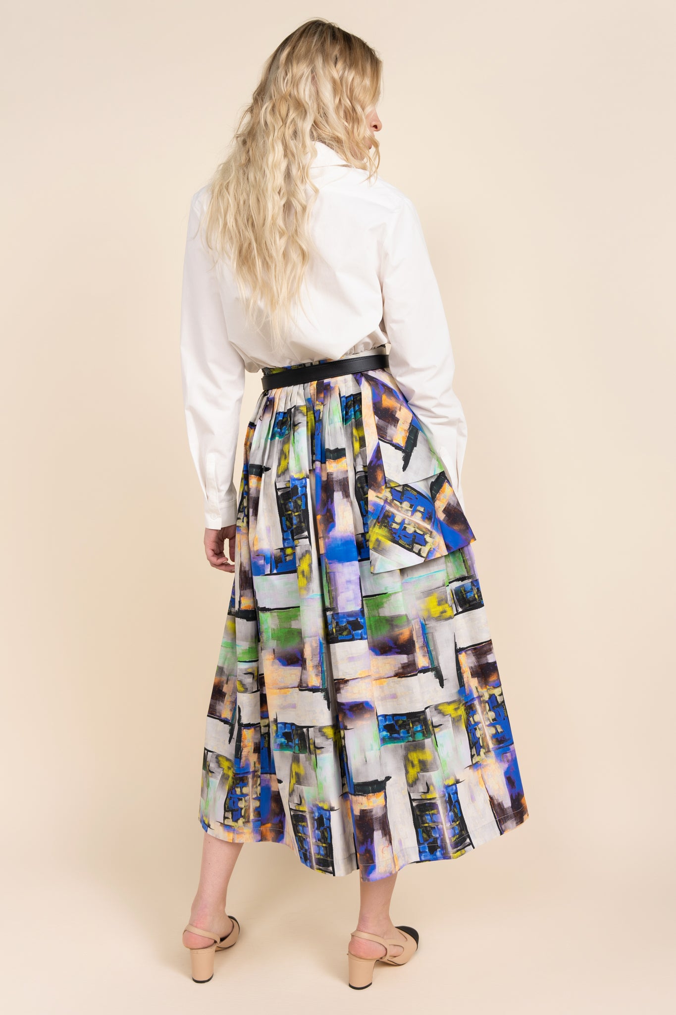 Cienega Skirt in Geometric Print