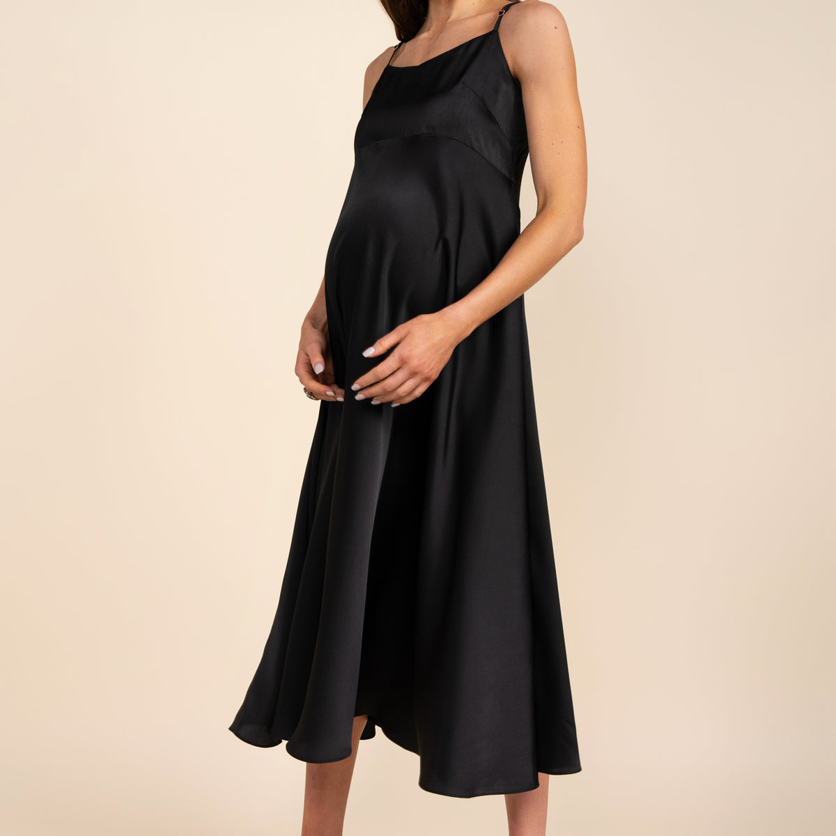 Sahara Maternity Dress in Black from Apparalel