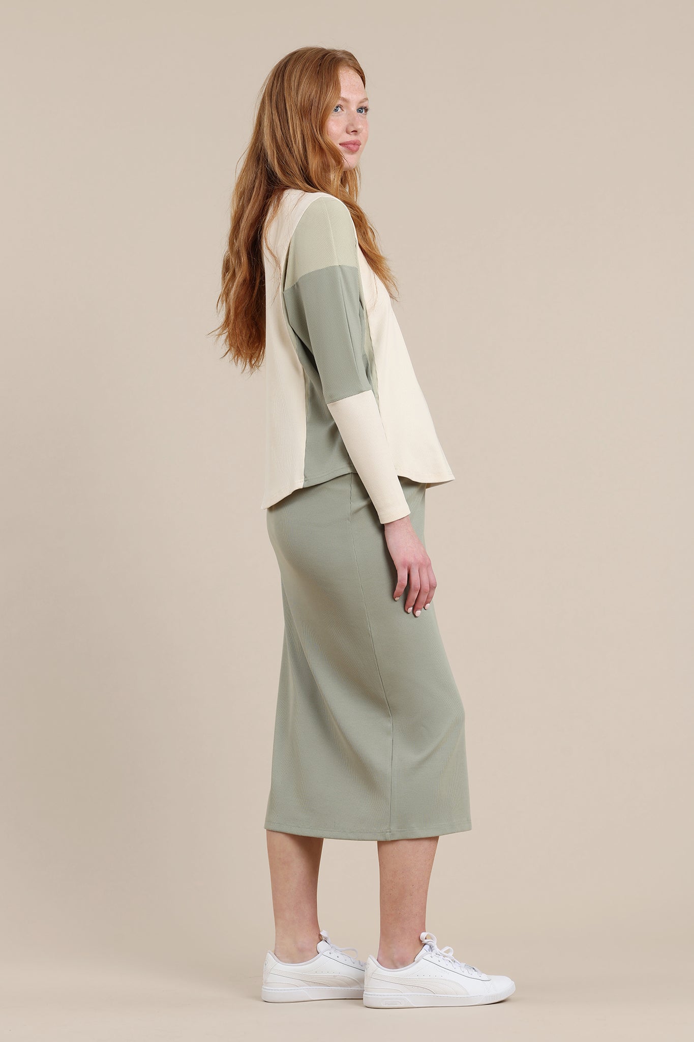 Jasper Skirt in Light Sage
