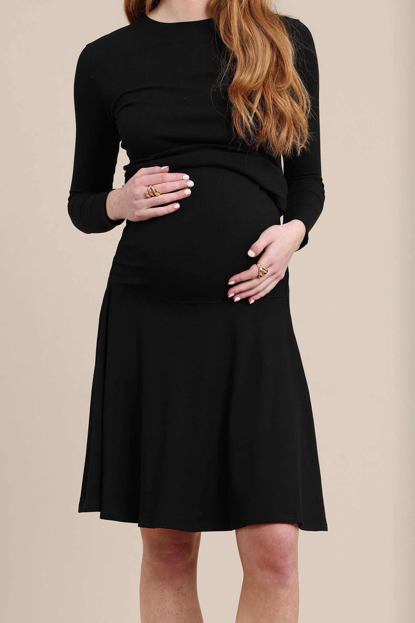 Amethyst Maternity Skirt in Black