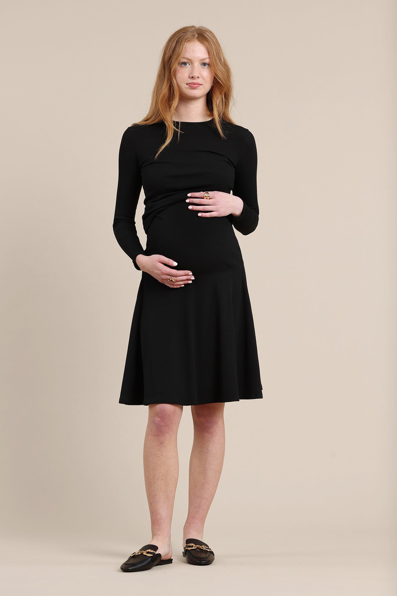 Amethyst Maternity Skirt in Black