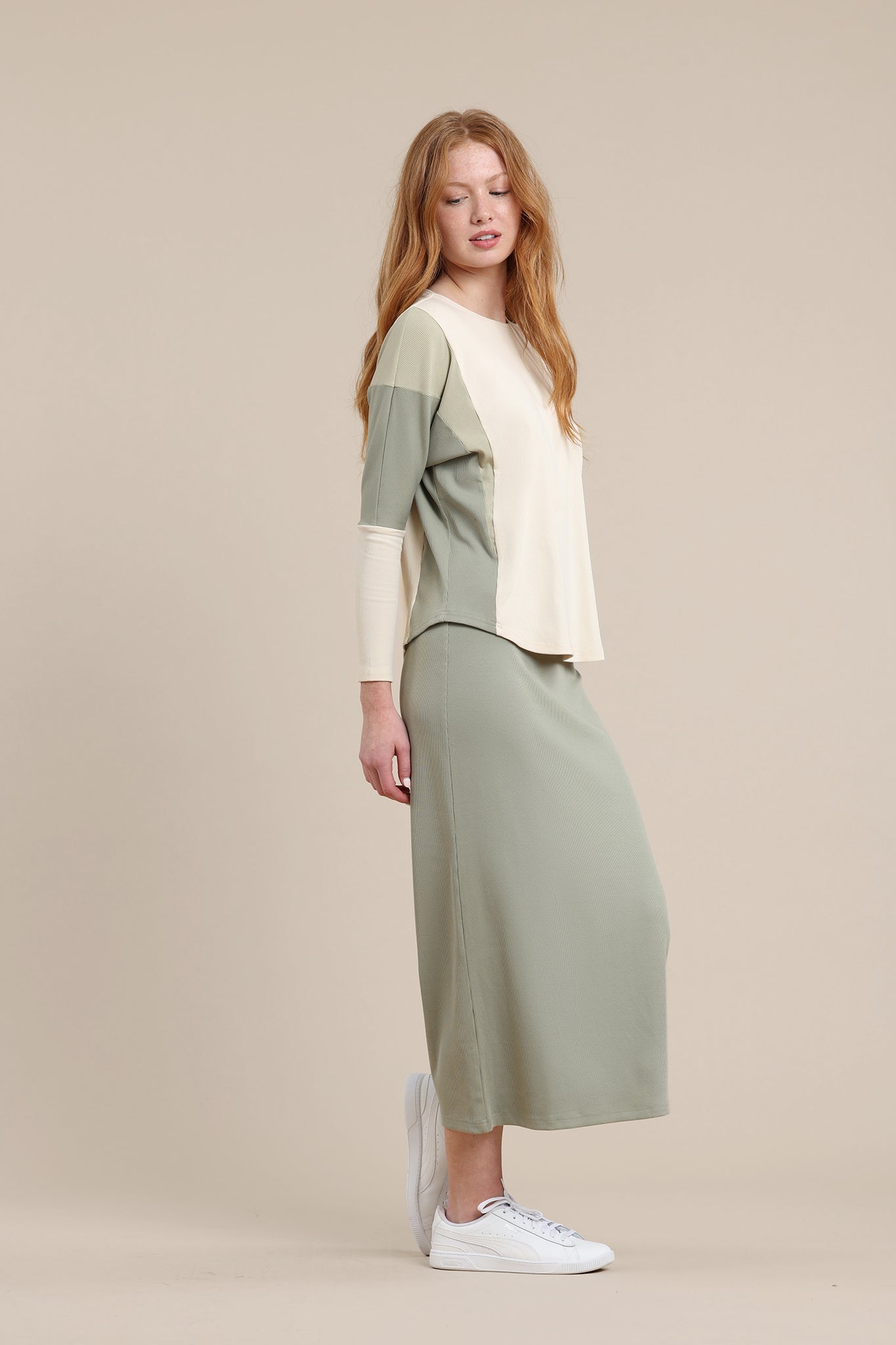 Jasper Skirt in Light Sage