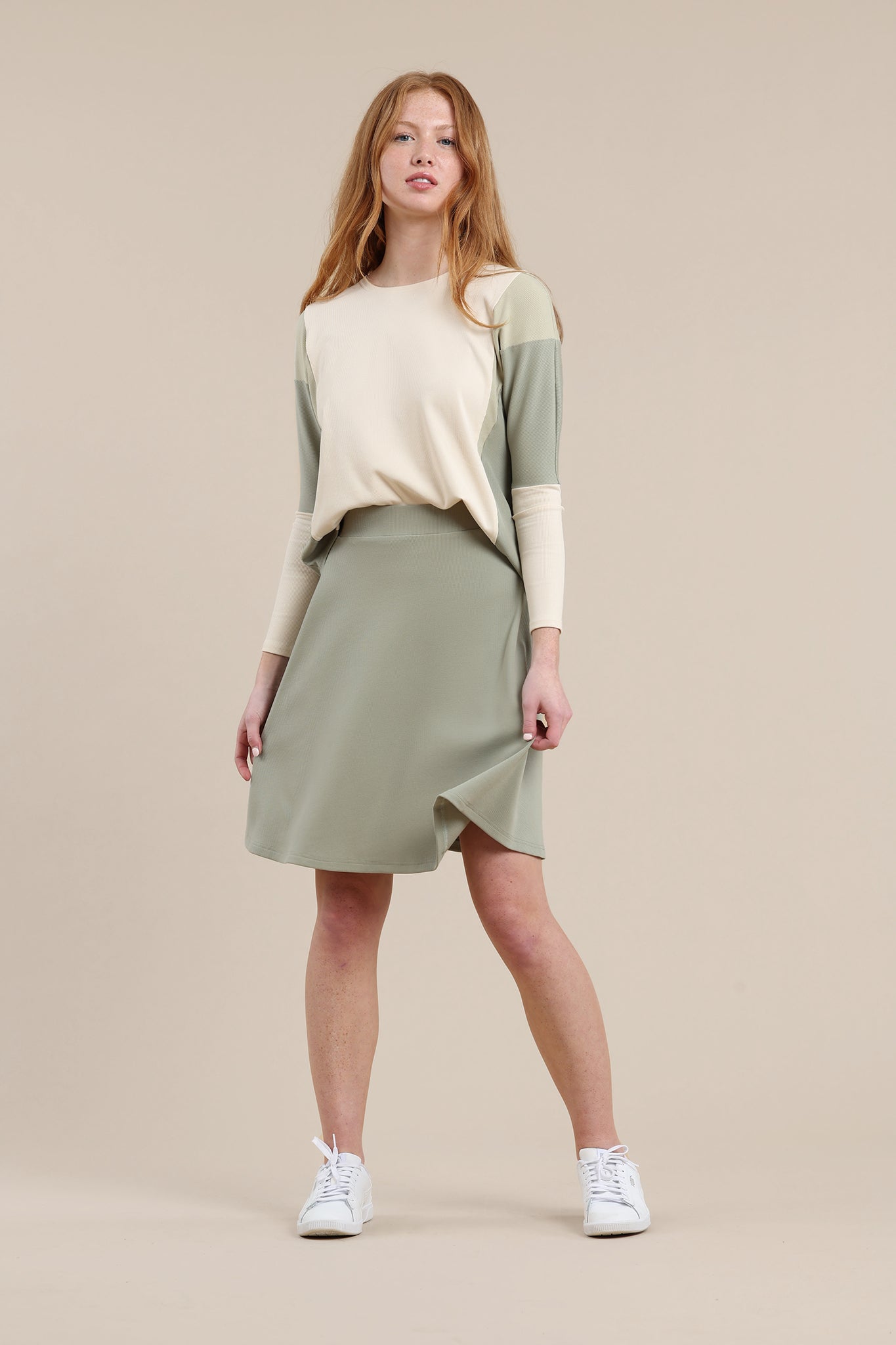 Topaz Skirt in Light Sage