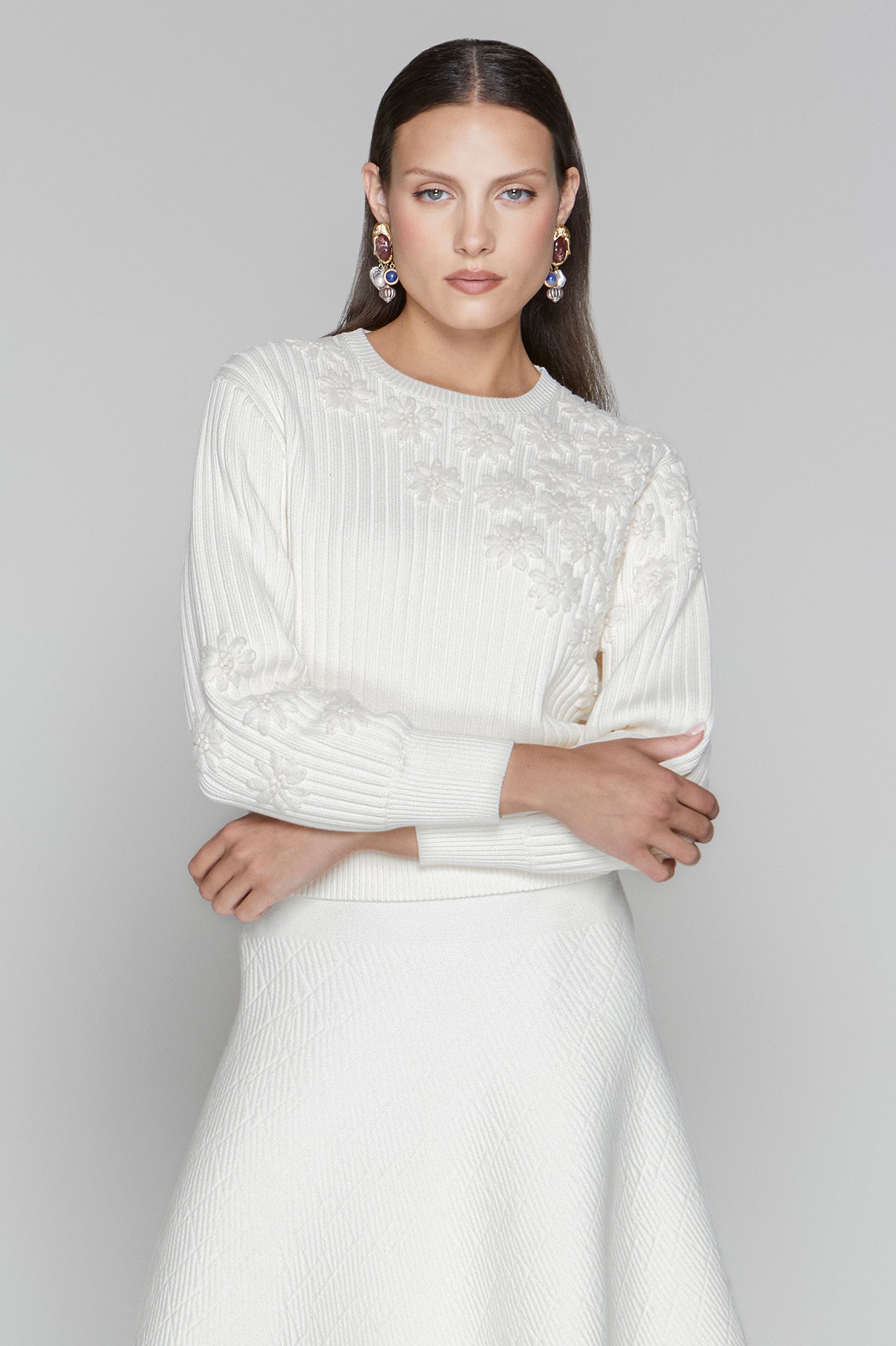 Roslyn Sweater in Coconut