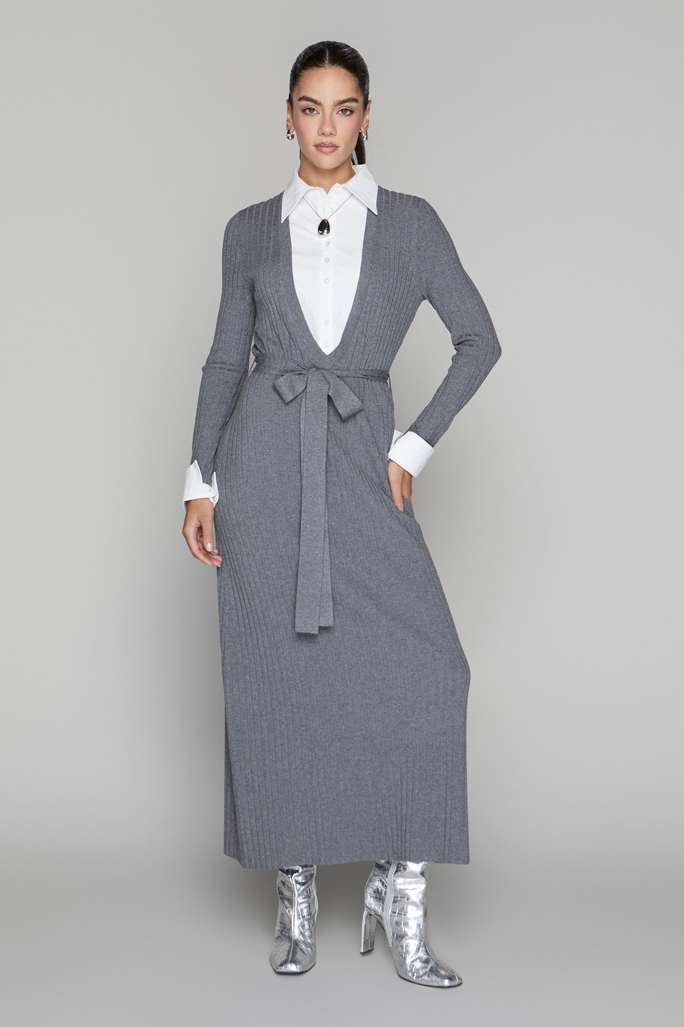 Hale Dress in Steel