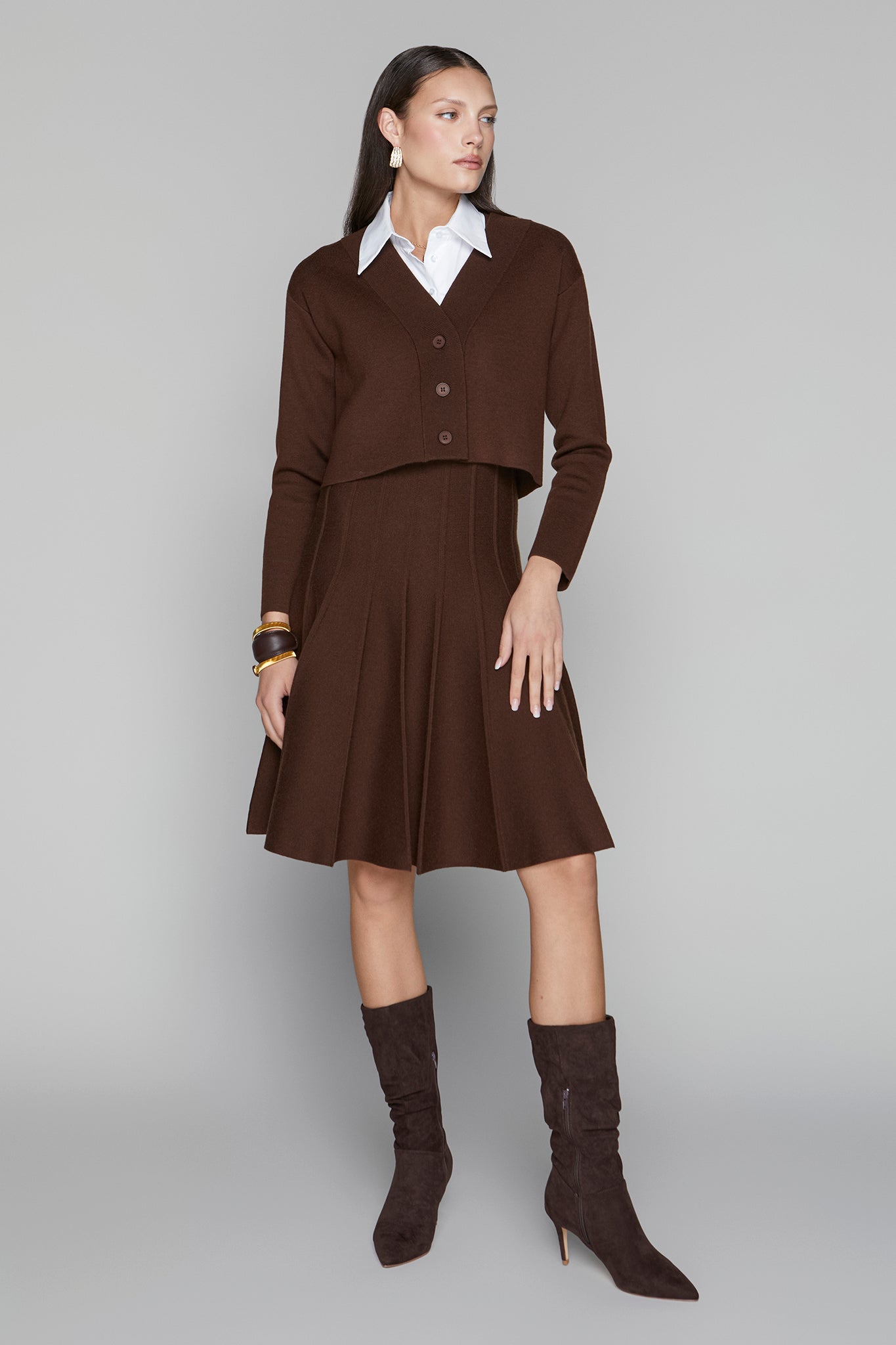 Calloway Dress in Maple