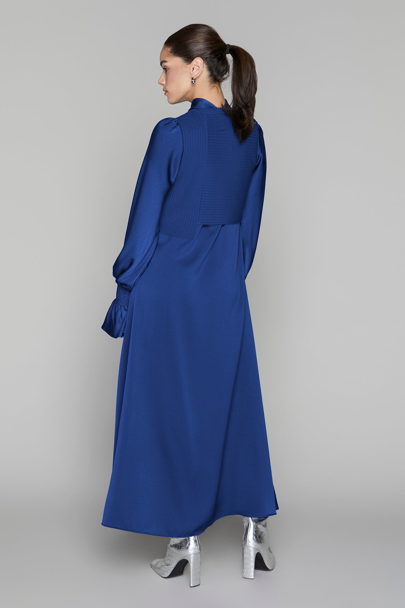 Claremont Dress in Elderberry