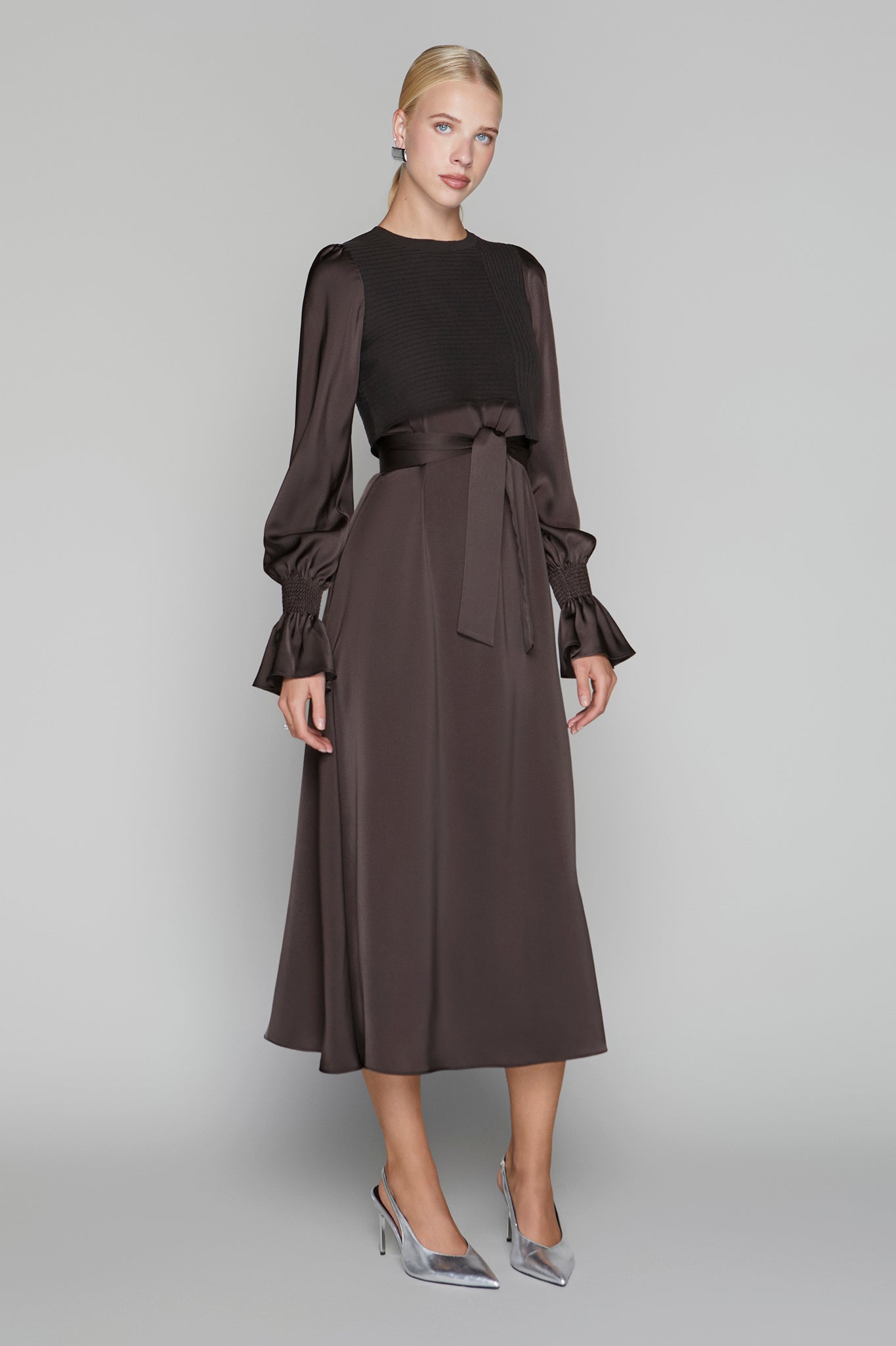 Claremont Dress in Umber
