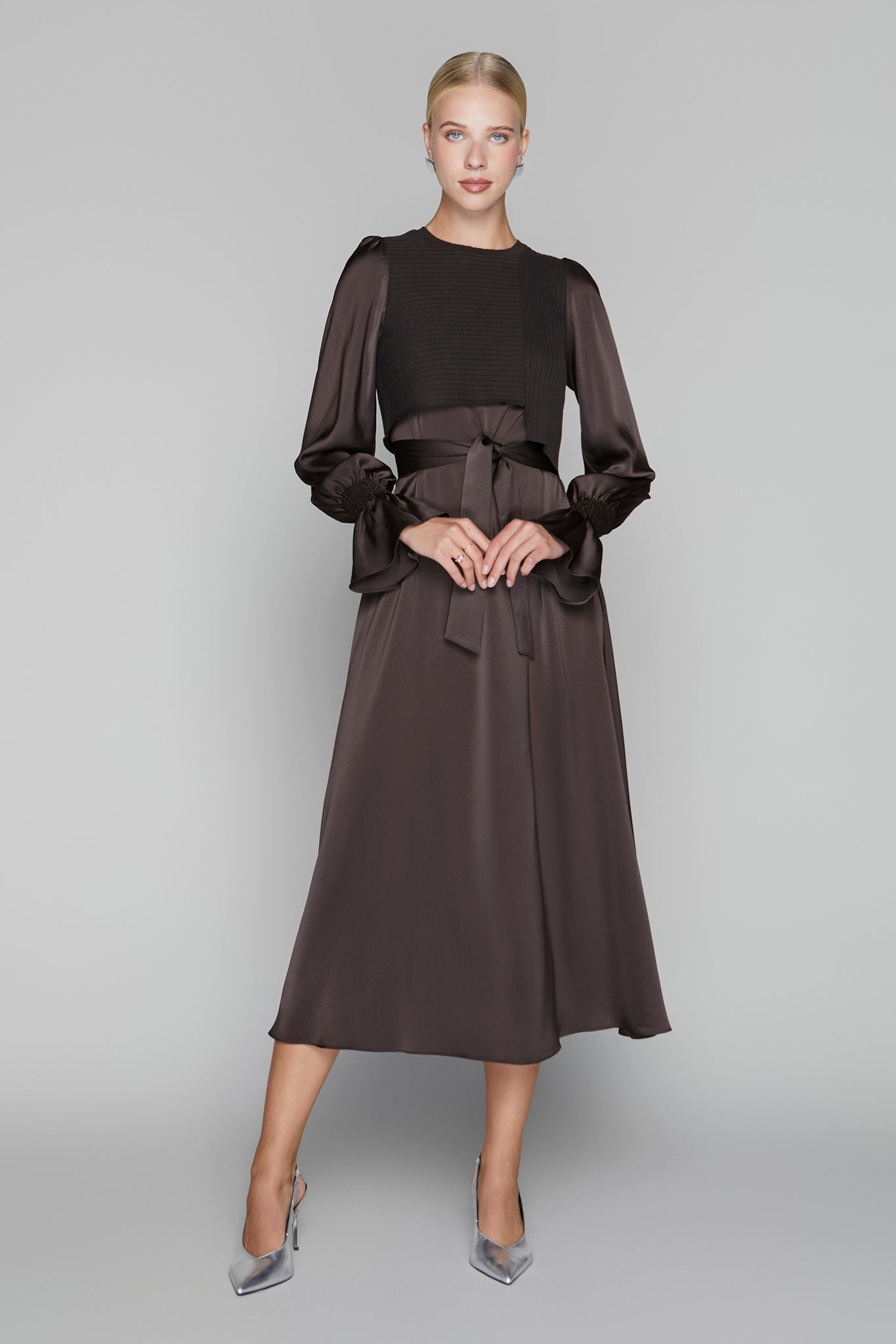 Claremont Dress in Umber