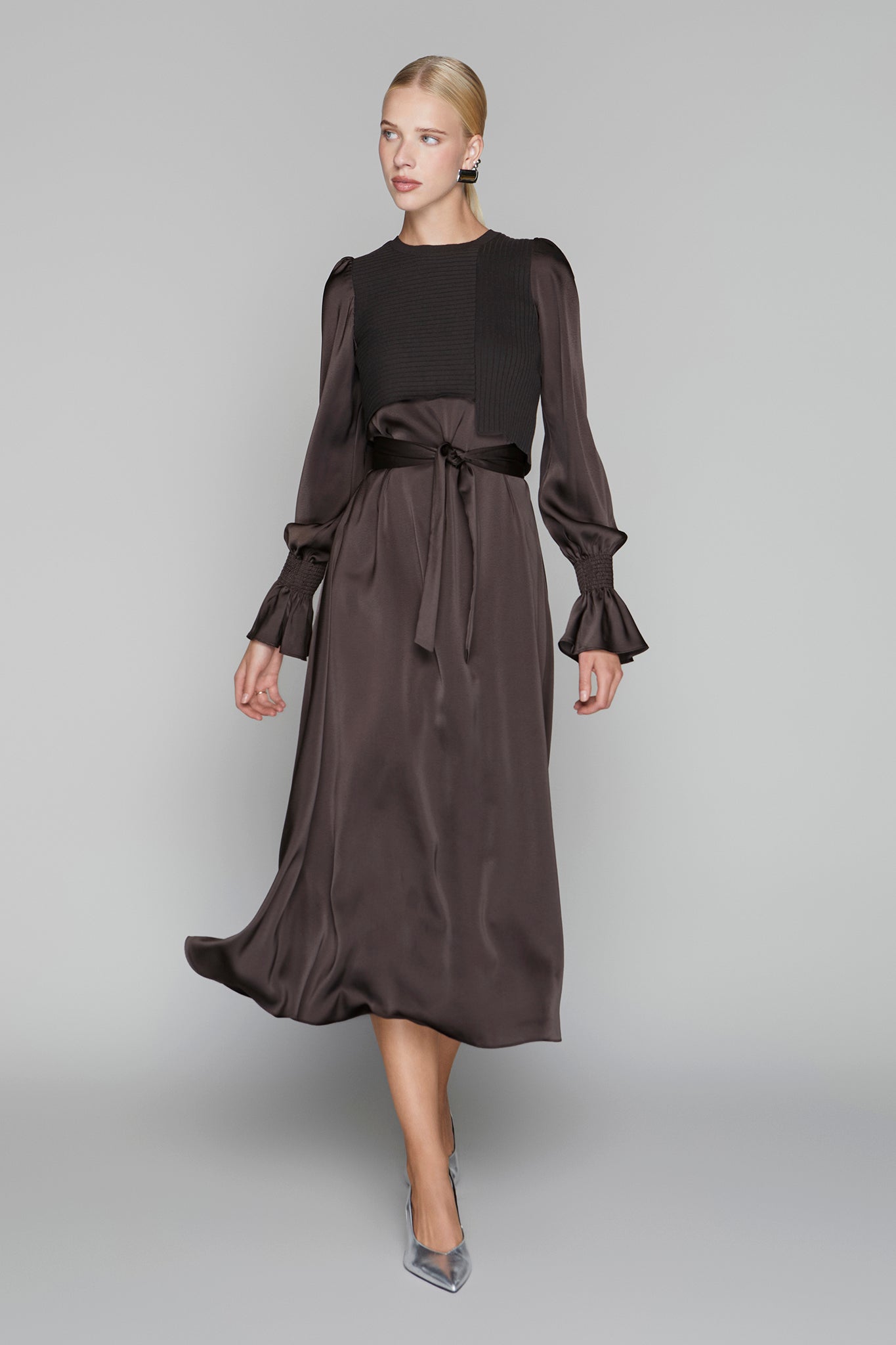 Claremont Dress in Umber