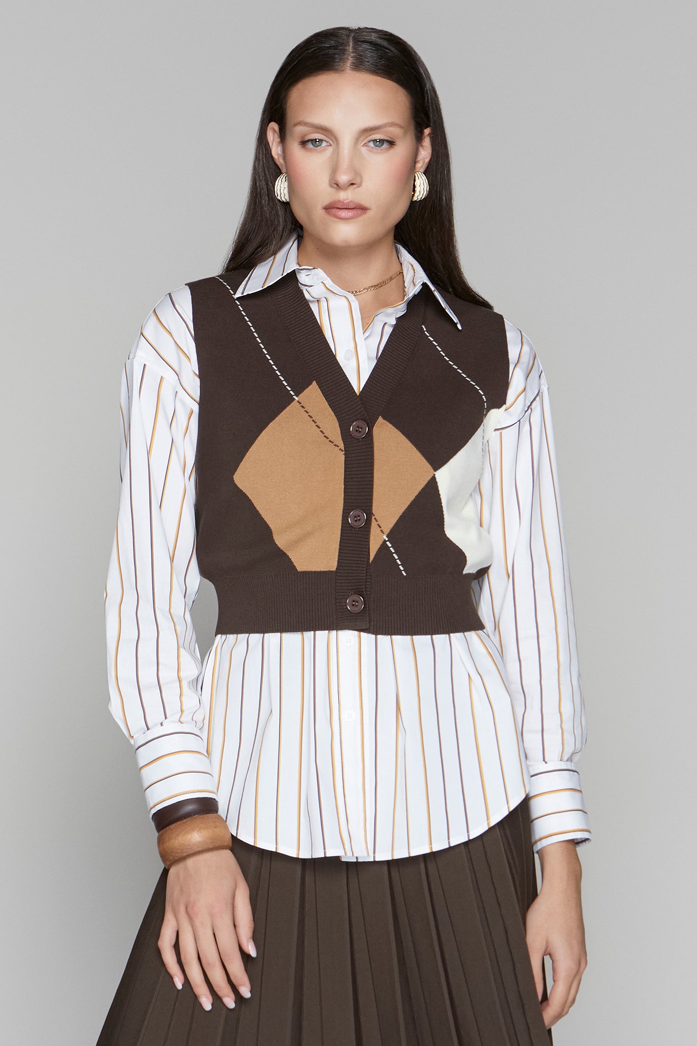 Orwell Vest in Cocoa
