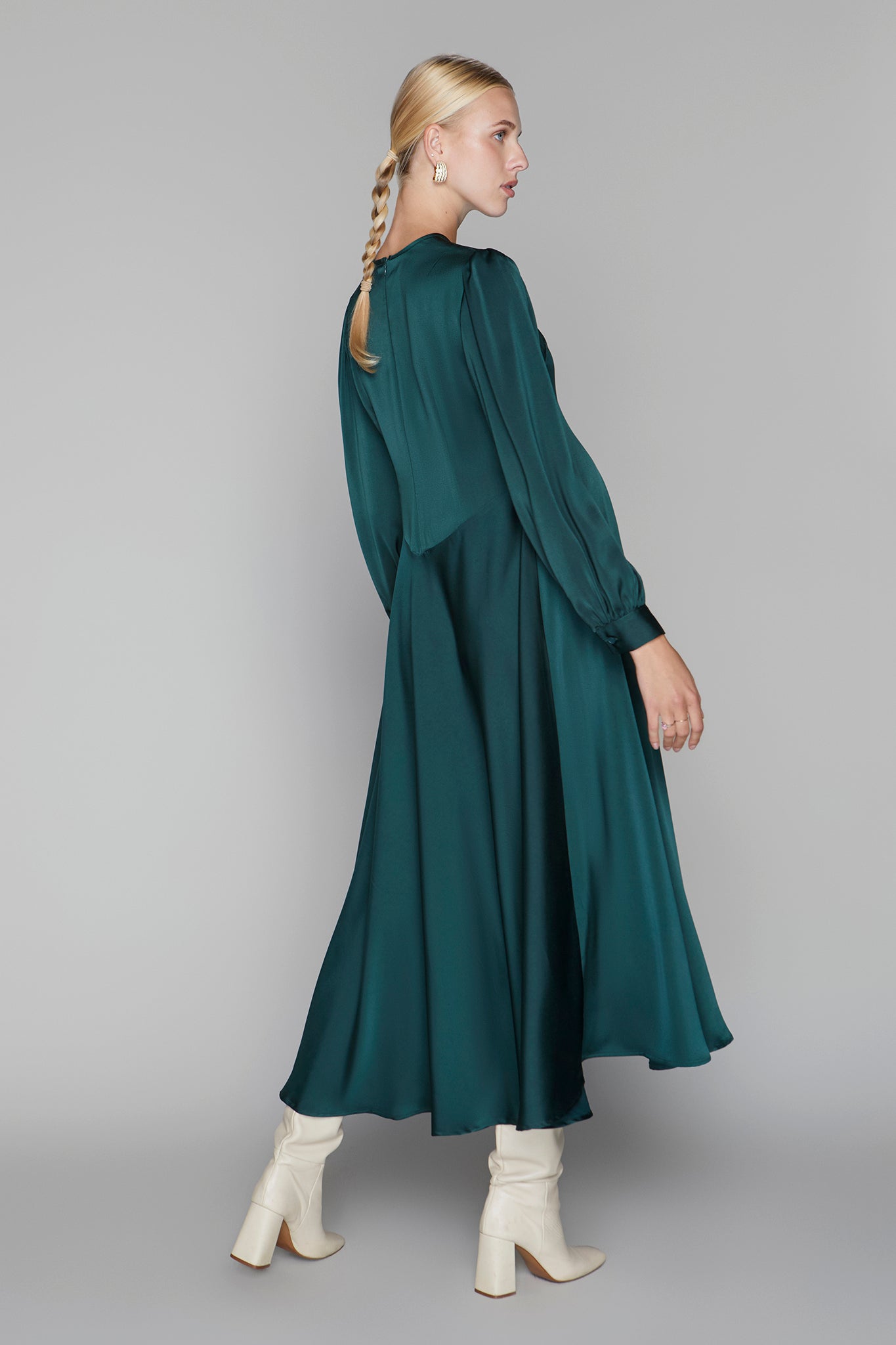 Arden Maternity Dress in Teal