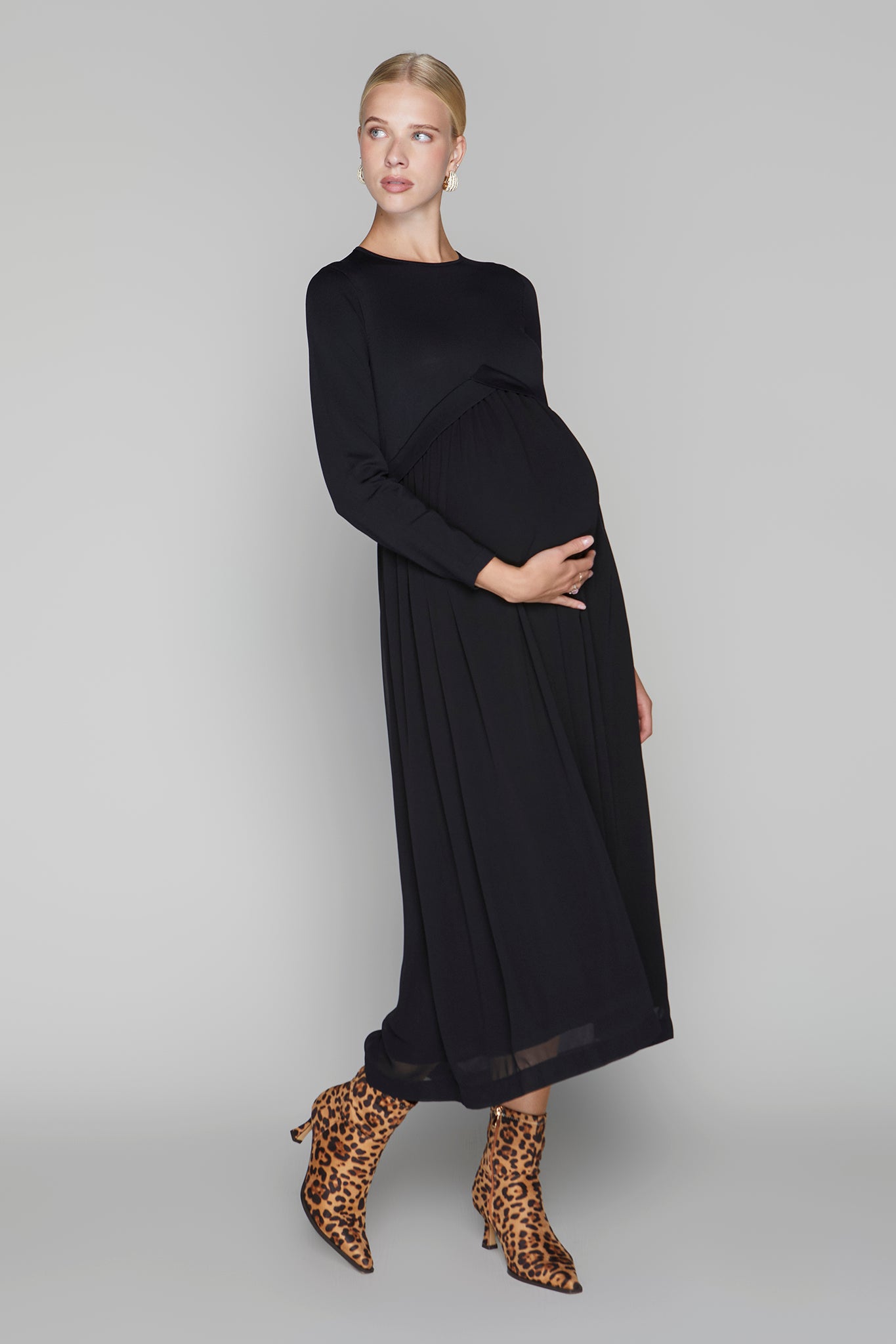 Russell Maternity Dress in Black