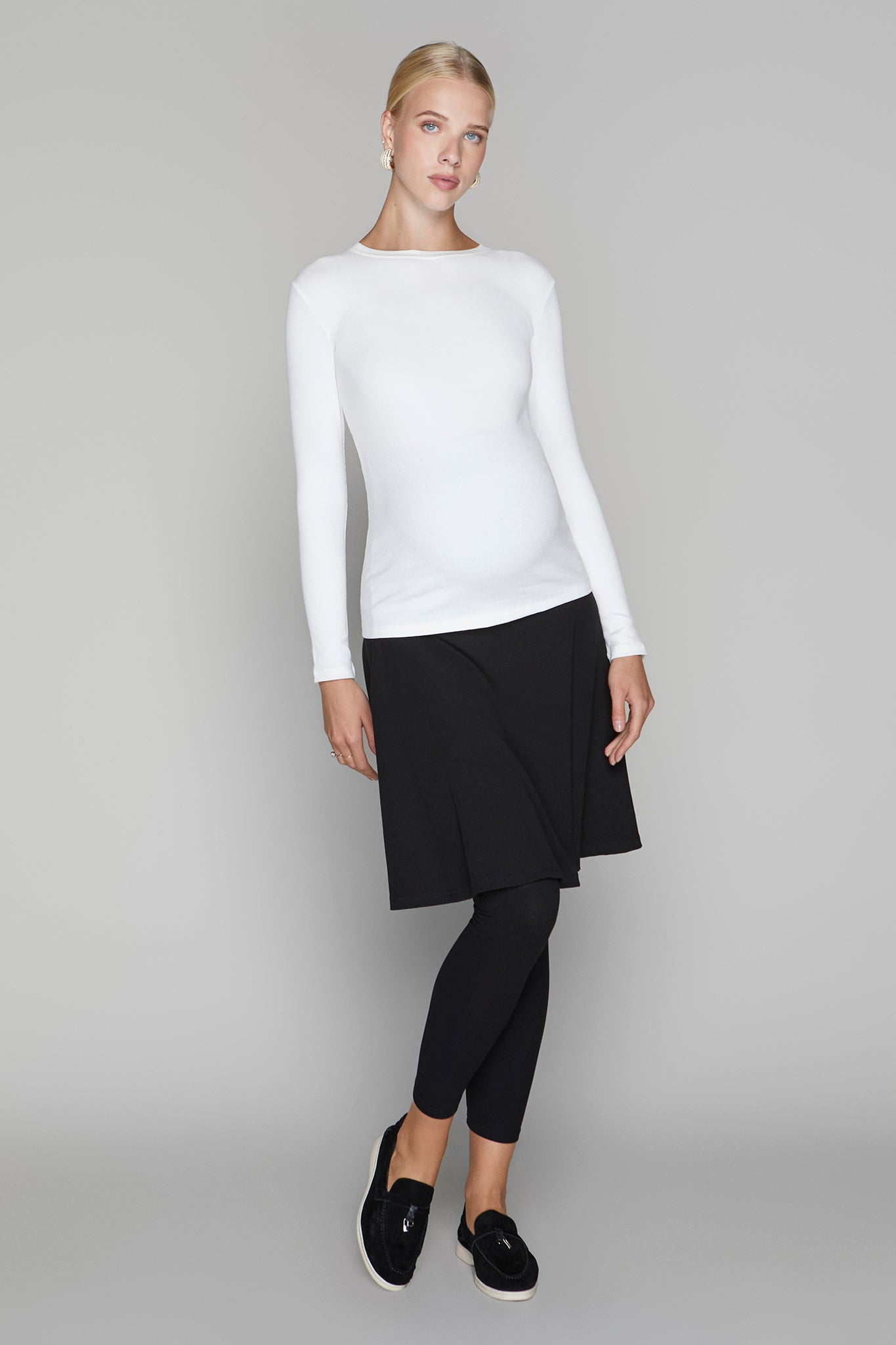 Hazel Maternity Tee in White