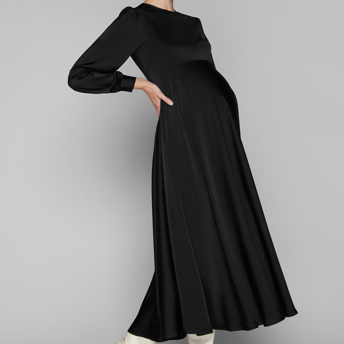 Arden Maternity Dress in Black
