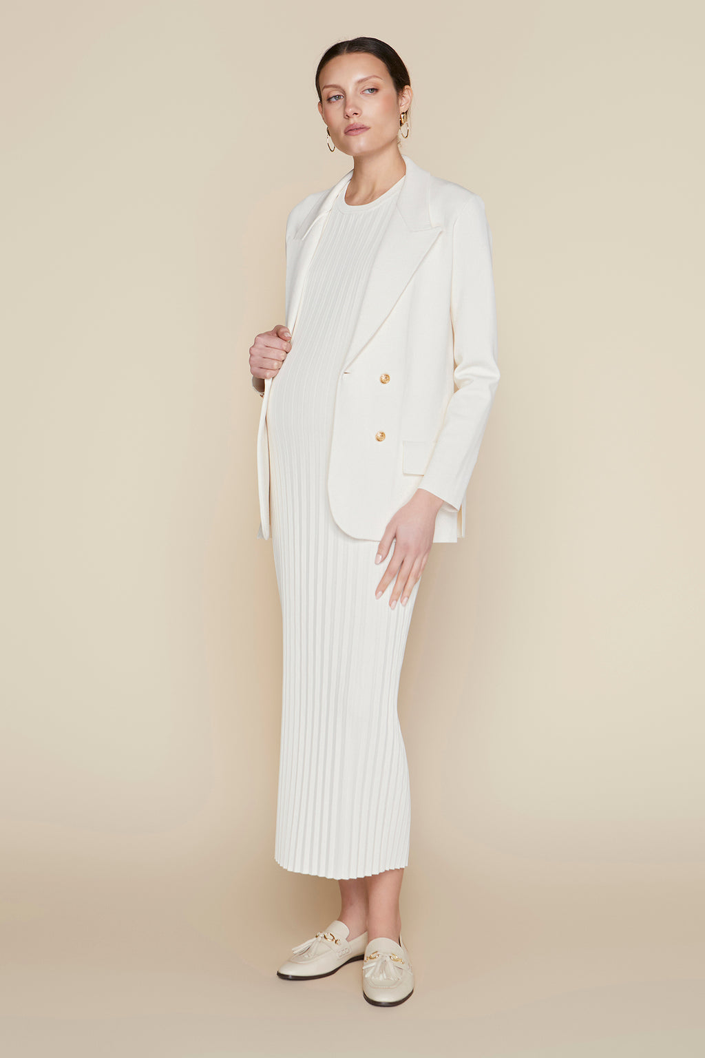 Rhône Maternity Set in Coconut
