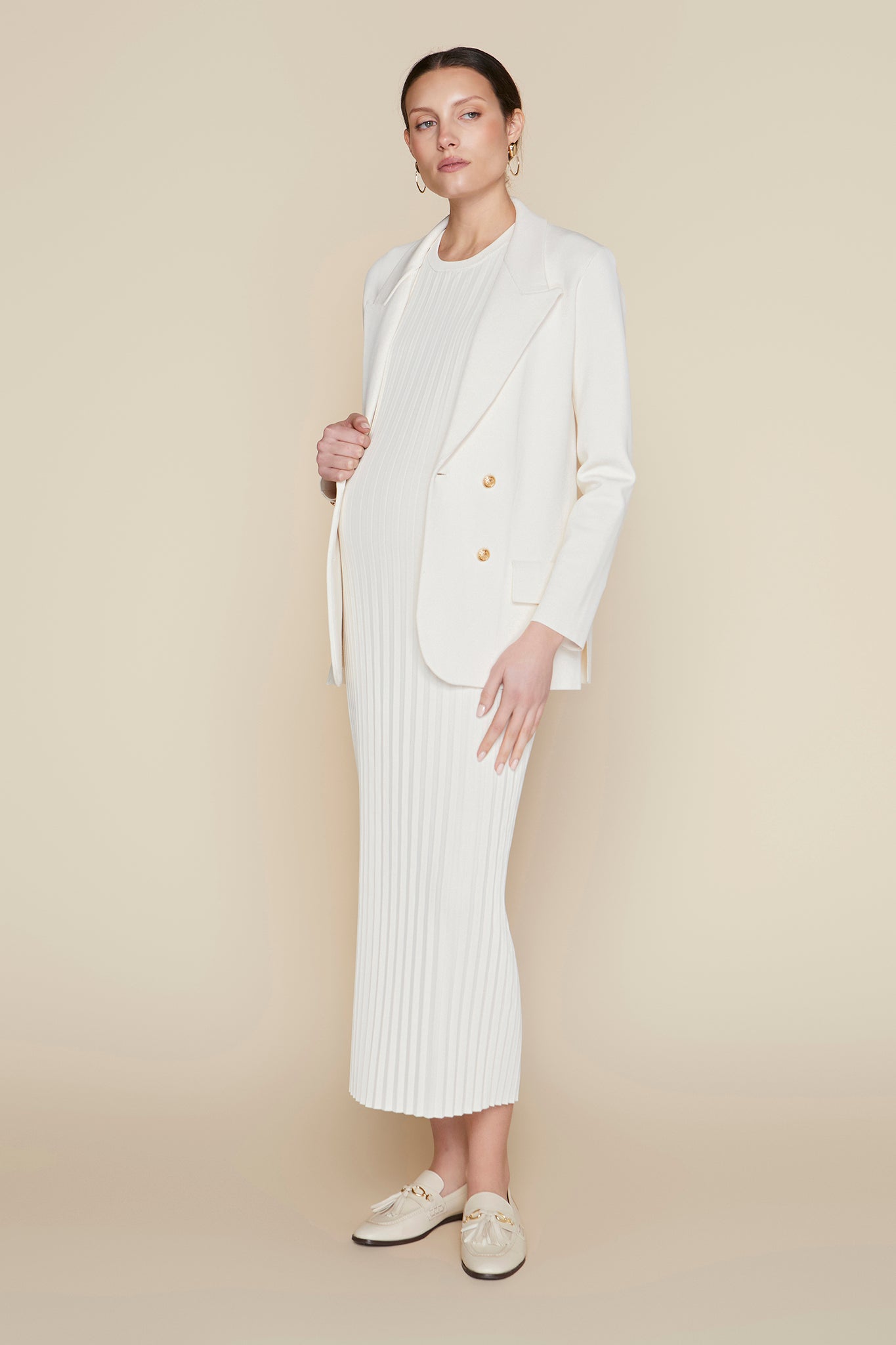 Rhône Maternity Set in Coconut