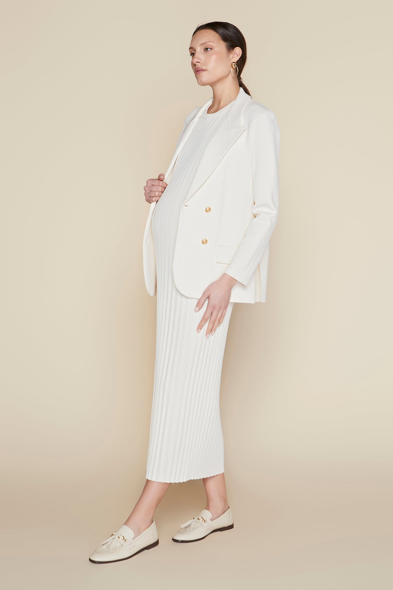 Rhône Maternity Set in Coconut