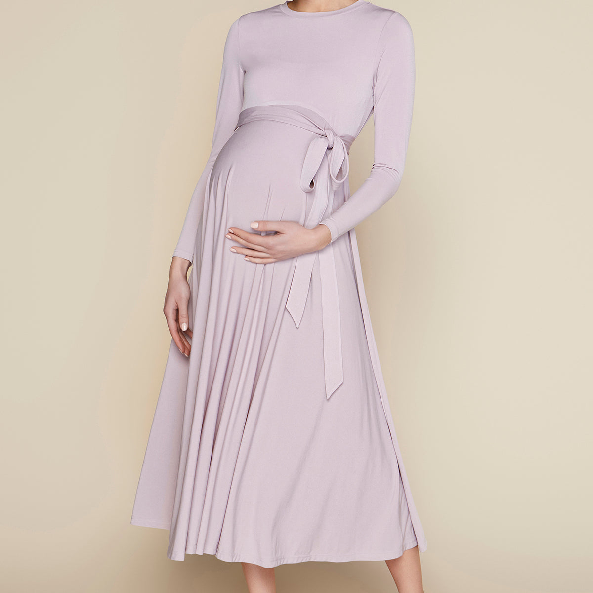 pink and grey maternity dress Samoa in Powder Powder Pink / XXL gradient prom dresses